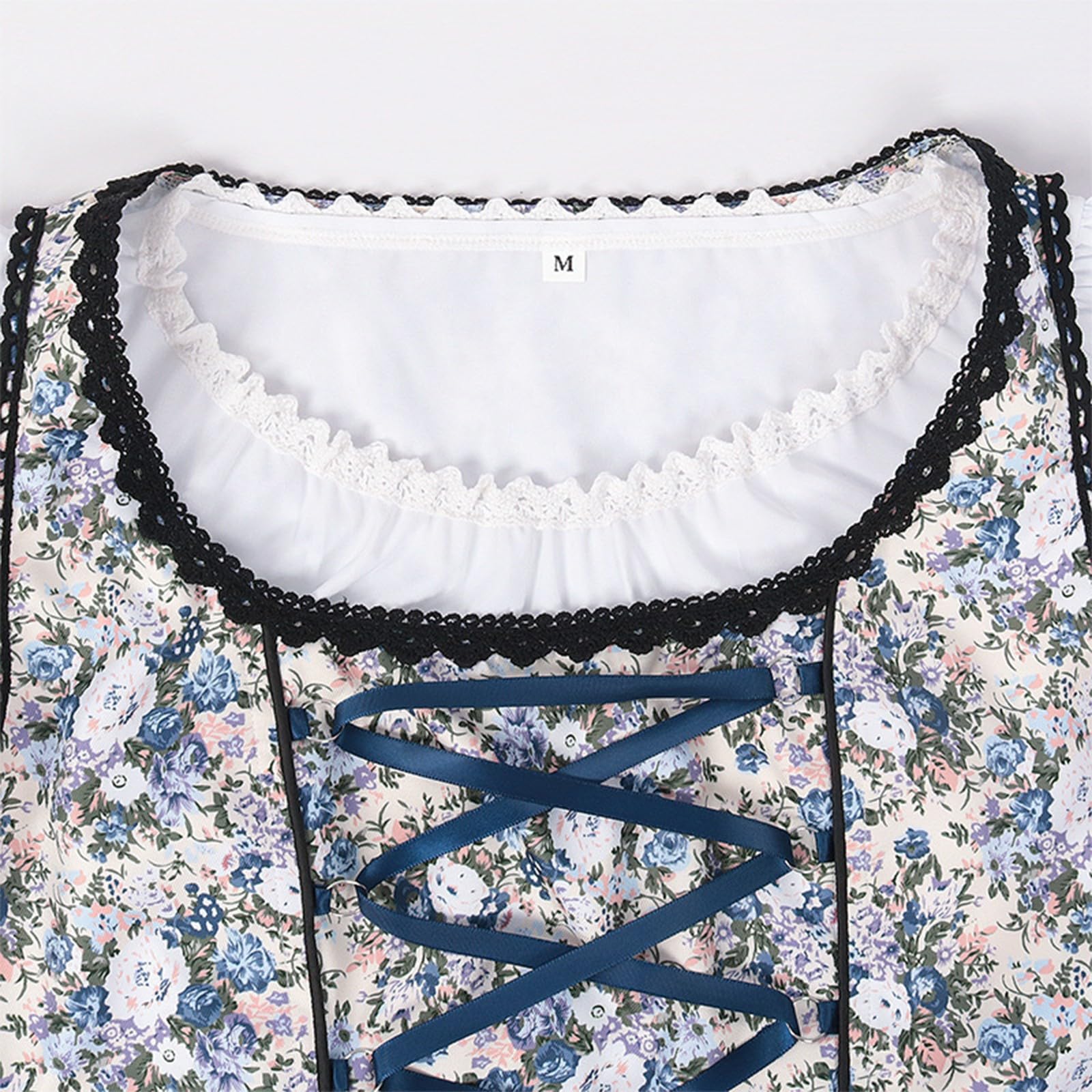 Dirndl Midi Damen Dirndl Bluse Dirndlschürze Dirndlkleid 3 Teilig Trachten Trachtenkleid Oktoberfest Damen Outfit Trachtenmode Ethno Trachtenrock Dirndlkleid Für Karneval Cosplay
