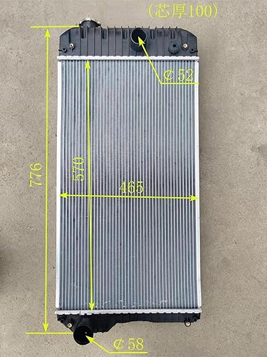 Miniatura 3 de Radiador compatible con Perkins 1104A-44T 1104C-44 1104C-E44 1104D-44T Caterpillar CAT 416C Piezas del generador Radiadores estacionarios del motor,