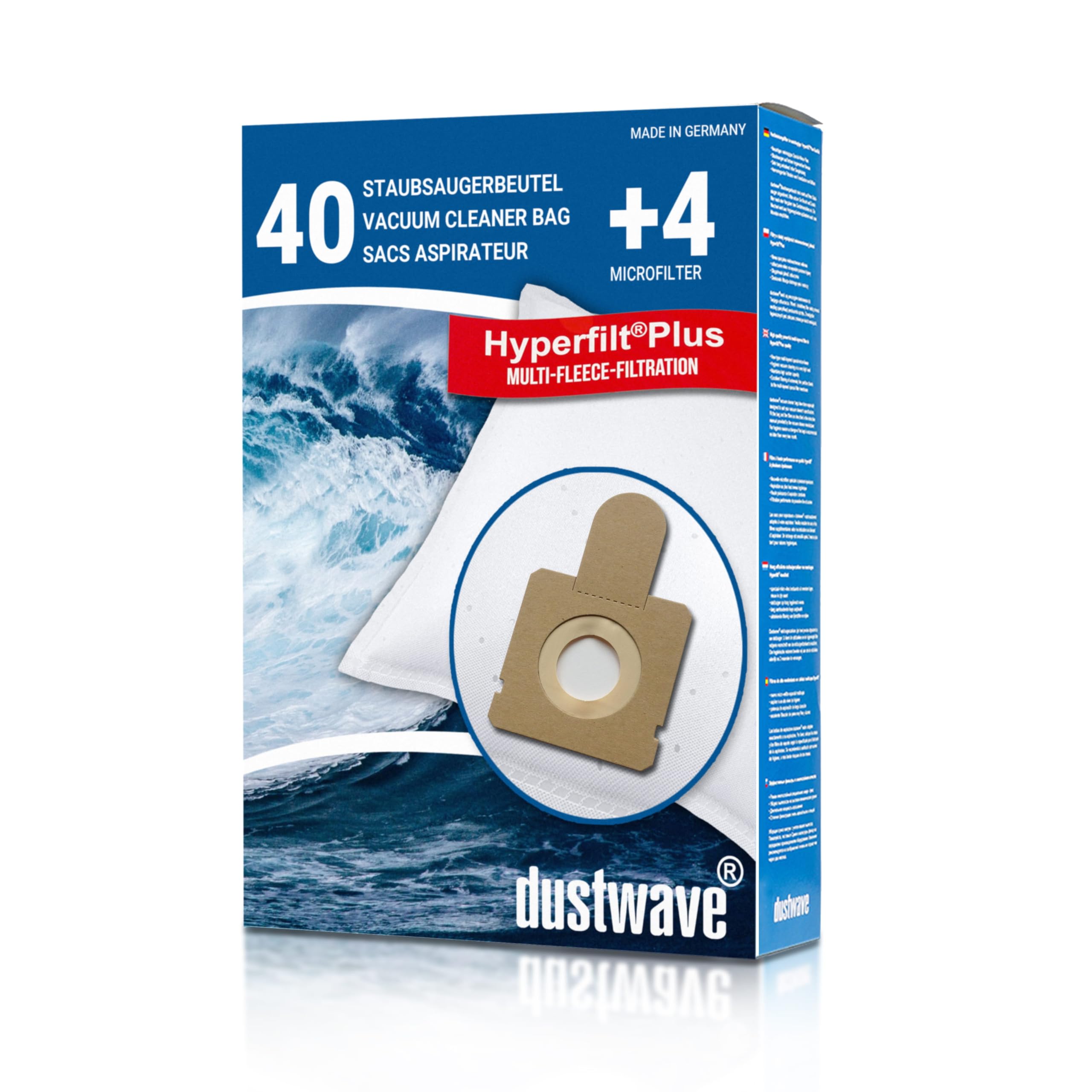 dustwave® - Confezione da 20 sacchetti per aspirapolvere adatti per Hoover – TFV 2015 FreeSpace Evo – Sacchetti per aspirapolvere di marca dustwave® | Made in Germany + microfiltro
