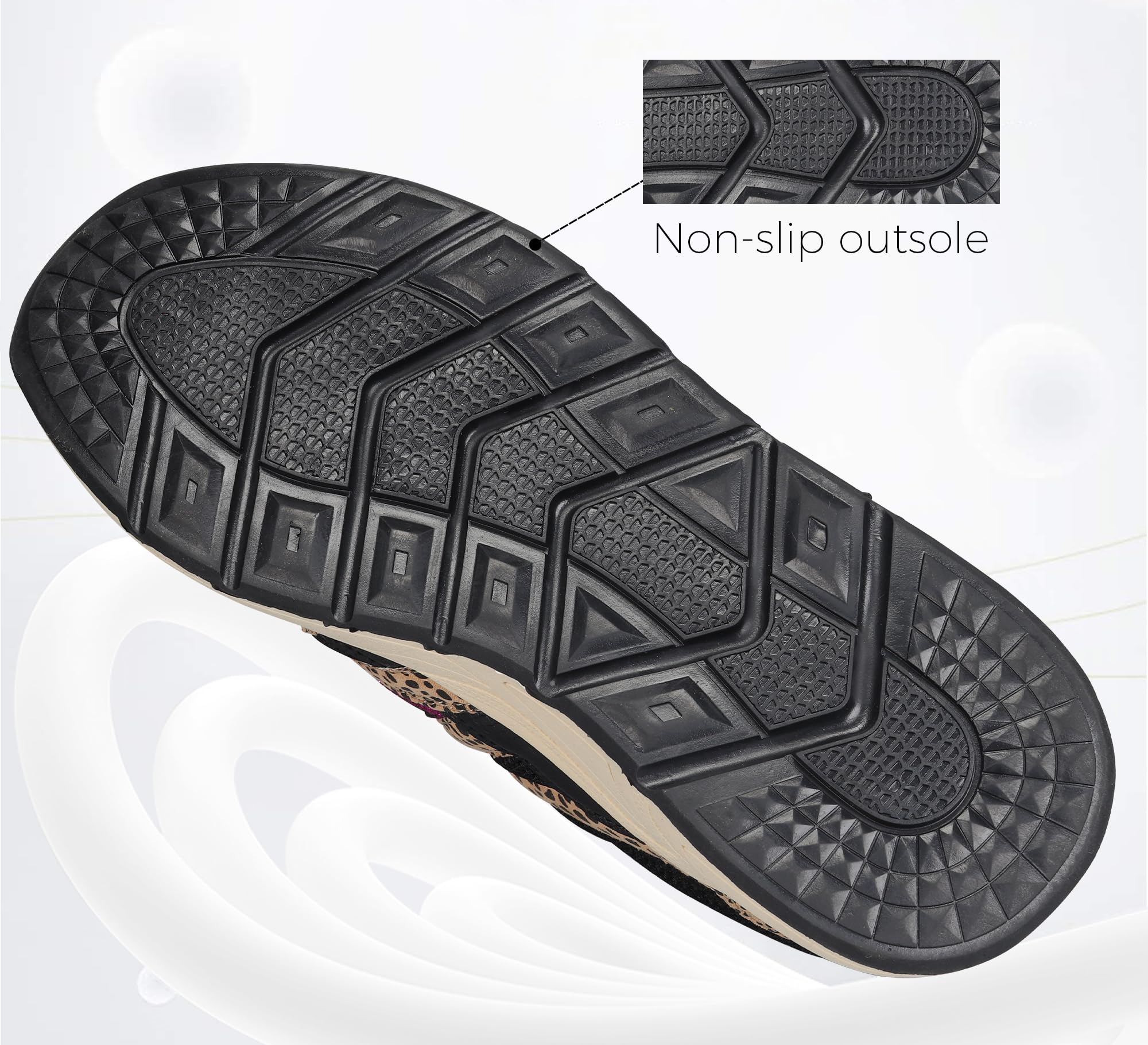 LUCKY STEP Zapatillas de Moda para Mujer - Plataforma de Leopardo para Caminar y Tenis