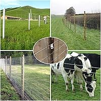 Vista 6 de 300 abrazaderas de alambre de acero inoxidable para valla de alambre con 300 tornillos para alambre soldado calibre 12-16 a valla de madera, metal