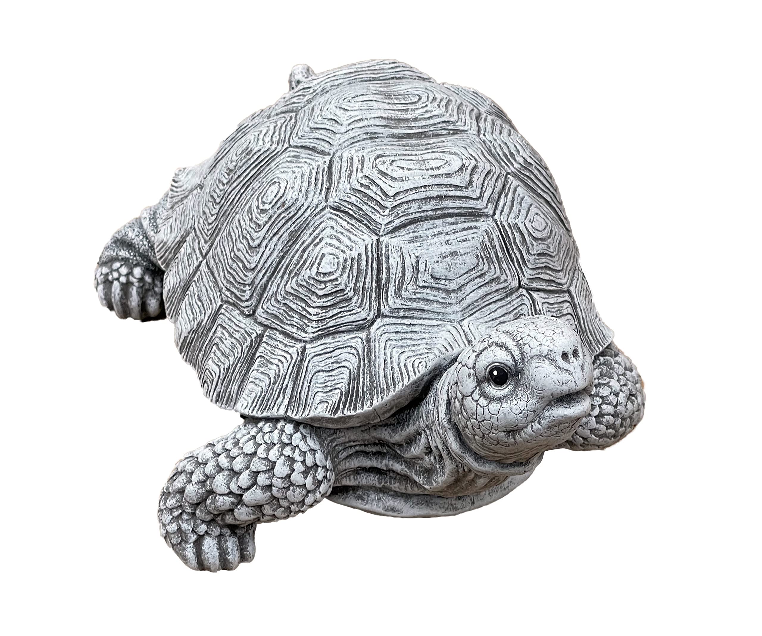 Stone Figurine Natural Tortoise Tortle Frost-Proof Winter-Proof Cast Stone Solid