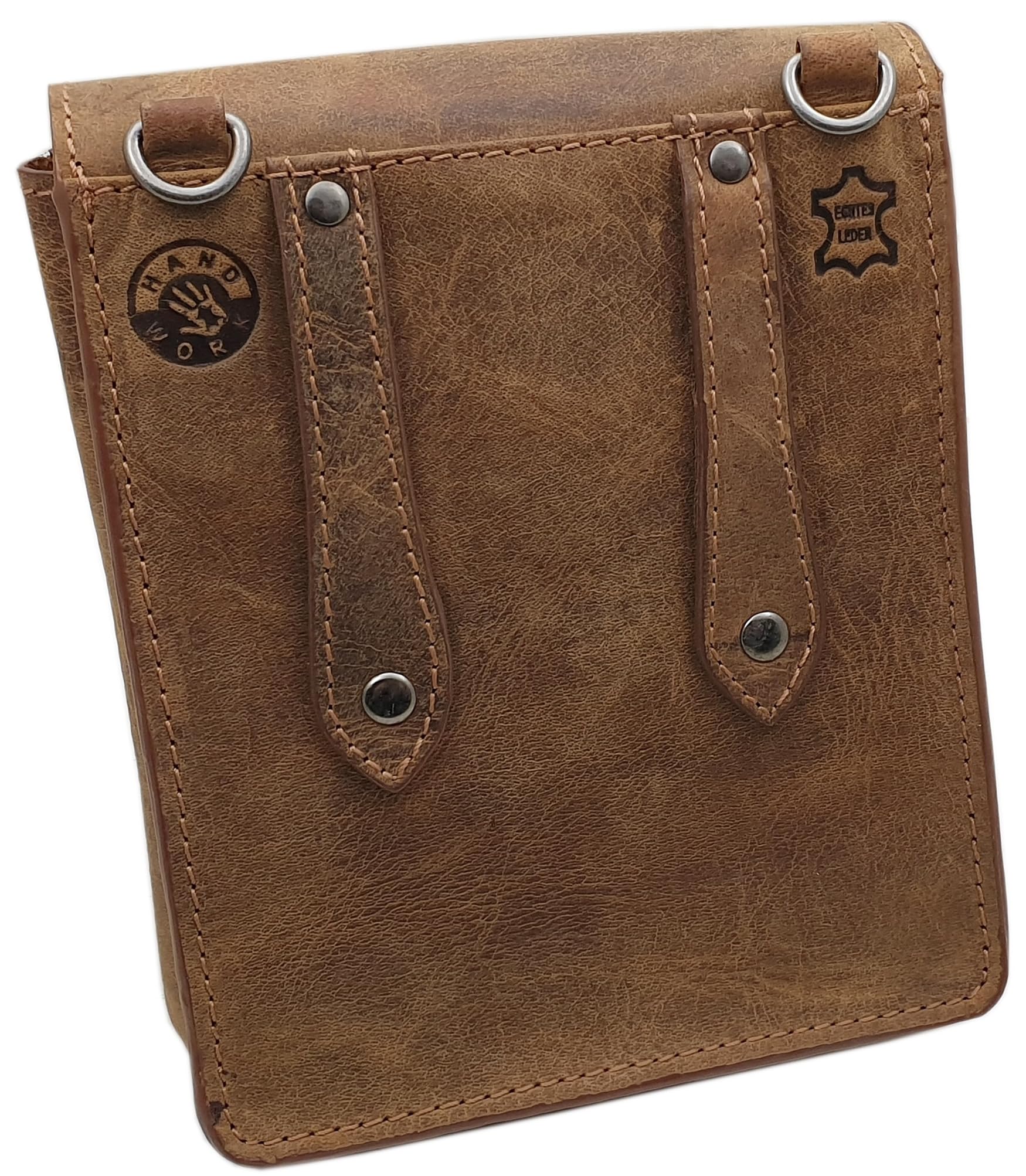 myledershop Büffel-Vollleder Handtasche (Modell 1 / Hochformat)