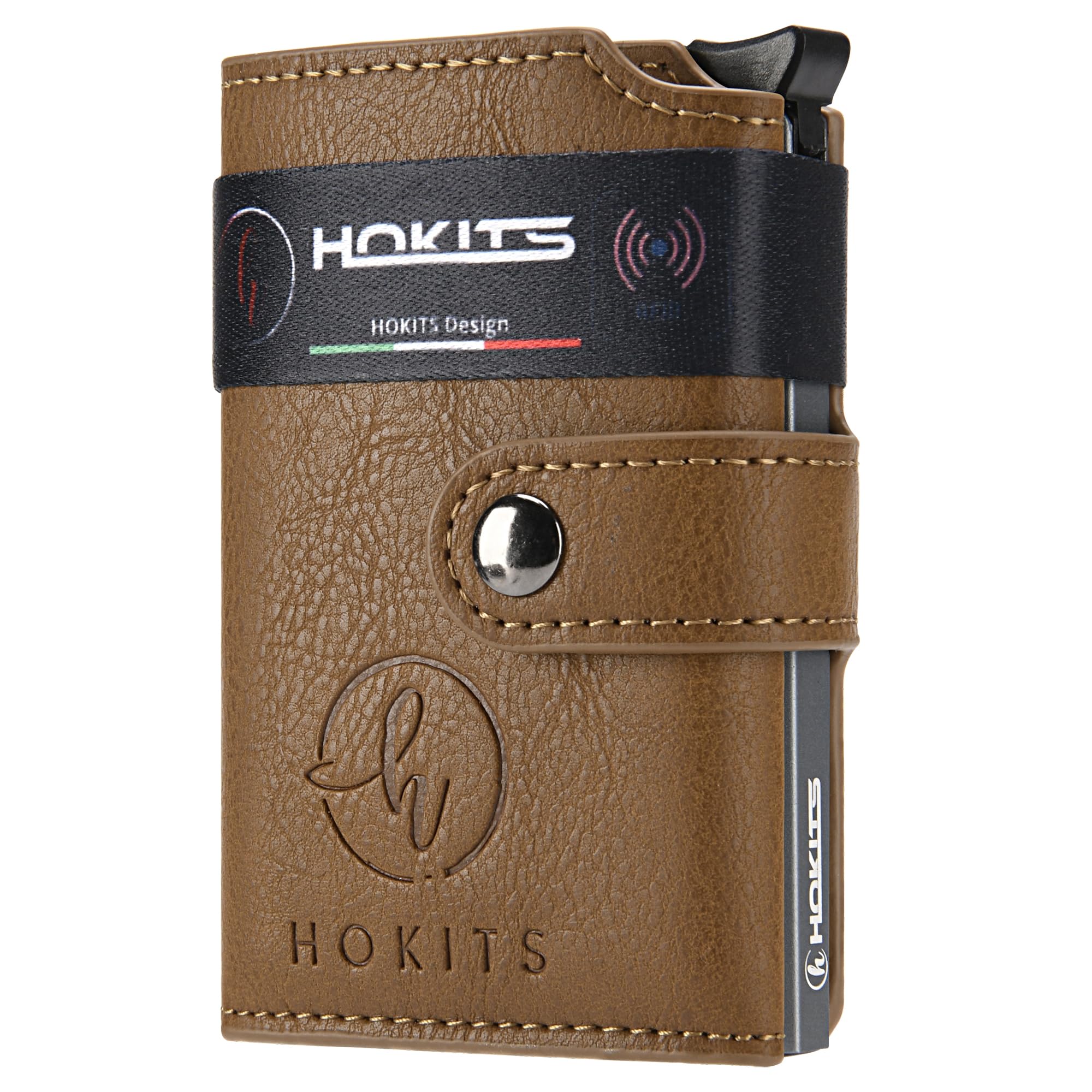 Porta Carte di Credito, Portafoglio Uomo Donna Piccolo, Porta Tessere,  portatessere tascabile Portafogli Mini Clip, Wallet Verticale,  Portadocumenti