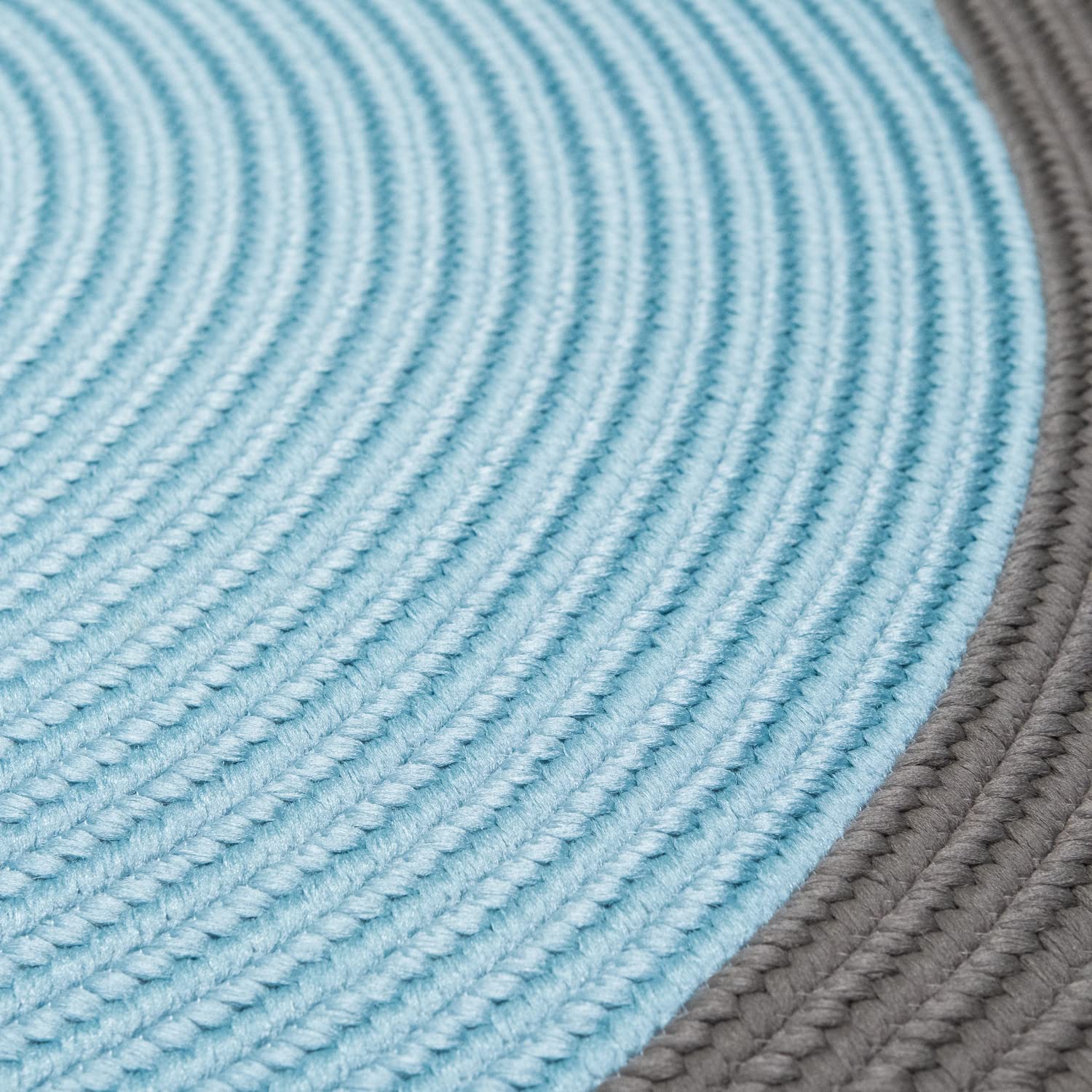 Dolce Bordered Doormats - Stone Blue 35” x 35”