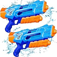 Quanquer 1200cc Super Water Guns 2-Pack - 35ft Range Soakers for Kids Adults, Pool Beach Summer Fun Toys