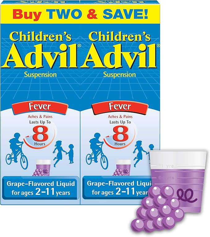 Children's Advil Fever Reducer/Pain Reliever, 100mg