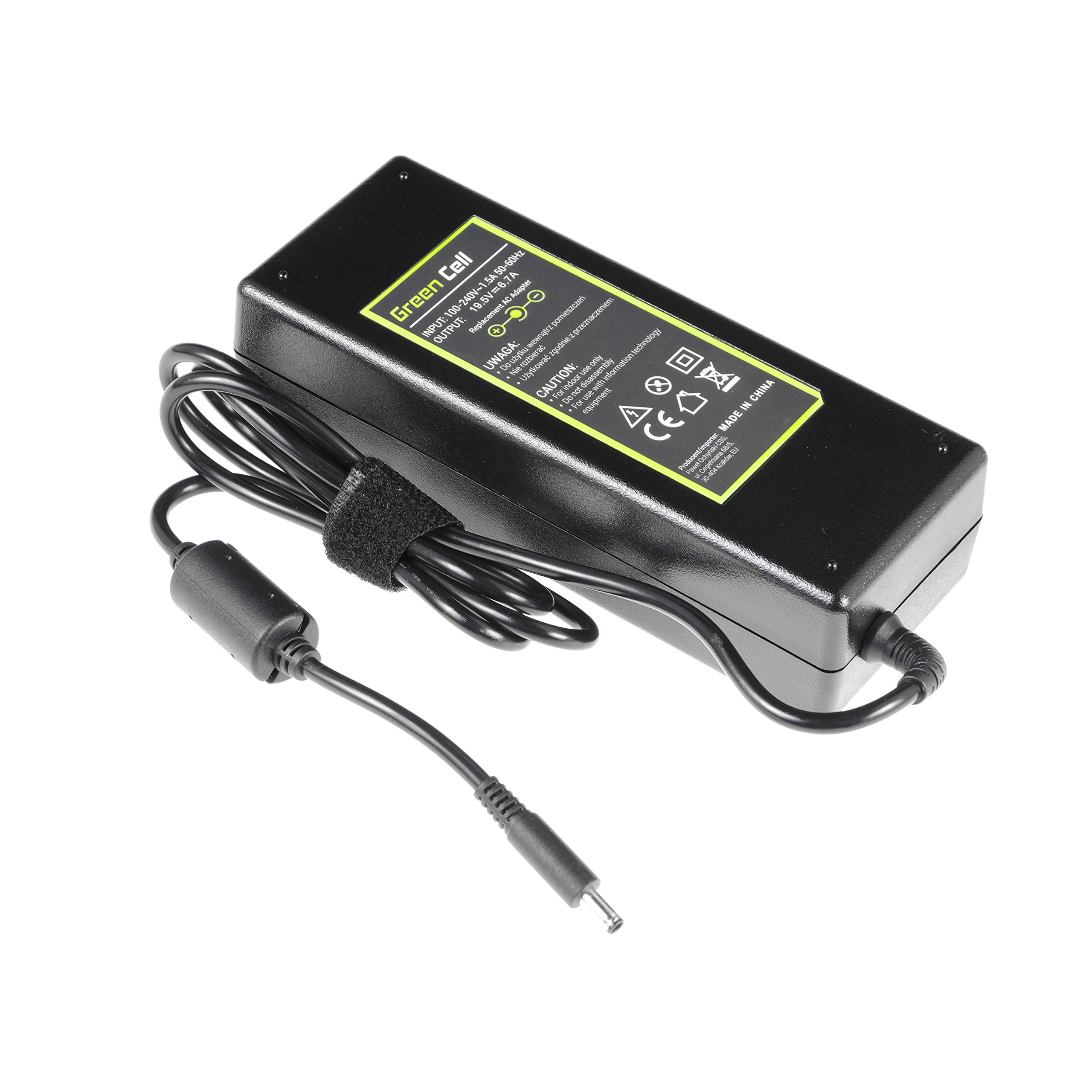 Green Cell® Caricatore Notebook Adattatore per PC Portatile Dell XPS 15 9530 (Uscita: 19.5V 6.7A 130W, Connettore: 4.5mm-3.0mm) Laptop Alimentatore