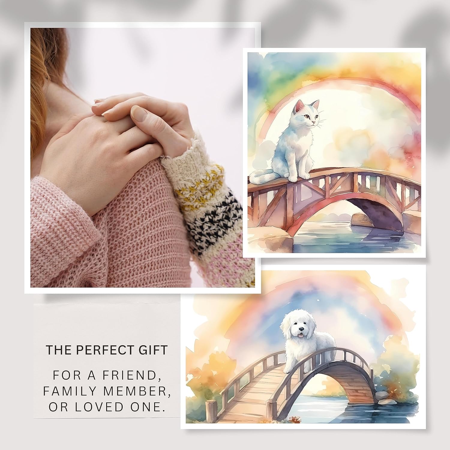 OLGAS GEMS Rainbow Bridge Pet Memorial Gifts: Sympathy Dog Memorial Gifts for Loss of Dog or Cat - Stone Bracelet and Meaningful Message Card Ideal for a Bereavement Remembrance Gift - Image 6