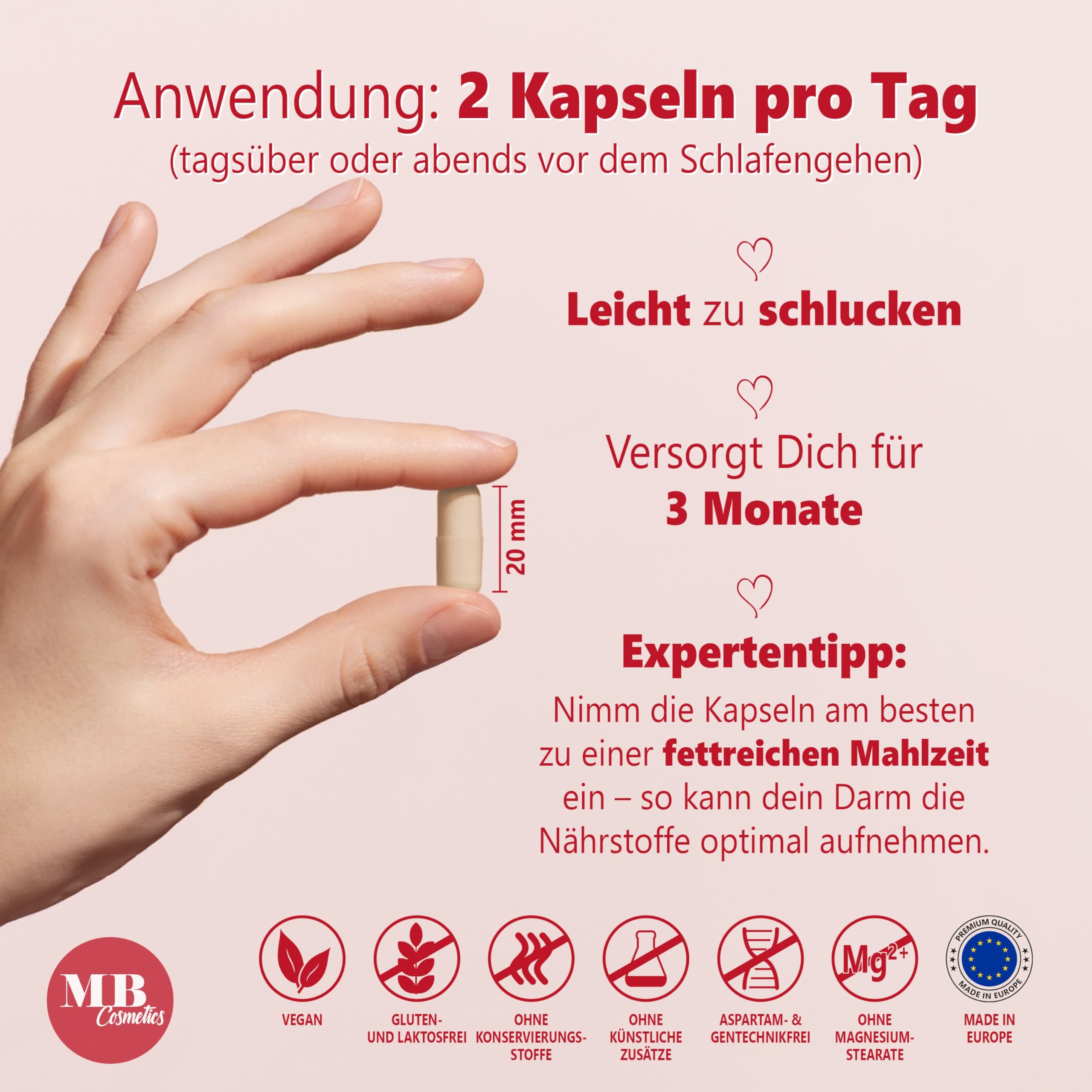 Ashwagandha Kapseln hochdosiert - 180 vegane Kapseln mit KSM-66 Wurzelextrakt, 5 % Whitanolide, Tryptophan, Melatonin, Magnesium - aus der indischen Schlafbeere, laborgeprüft, Made in Germany