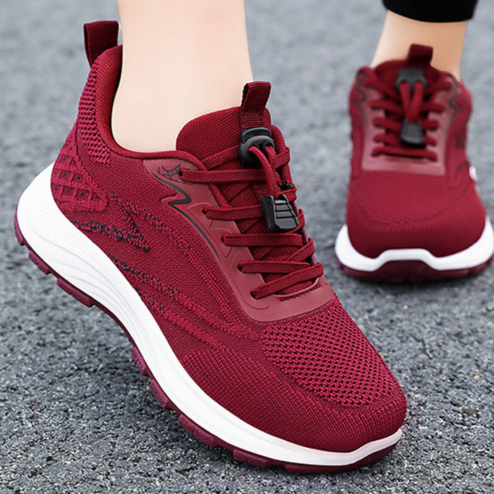 Scarpe Ortopediche Donna, Sneakers comode, Plantare anatomico, Memory Foam, pianta Larga, Antiscivolo, per Lavoro, Camminata, Palestra, Fitness