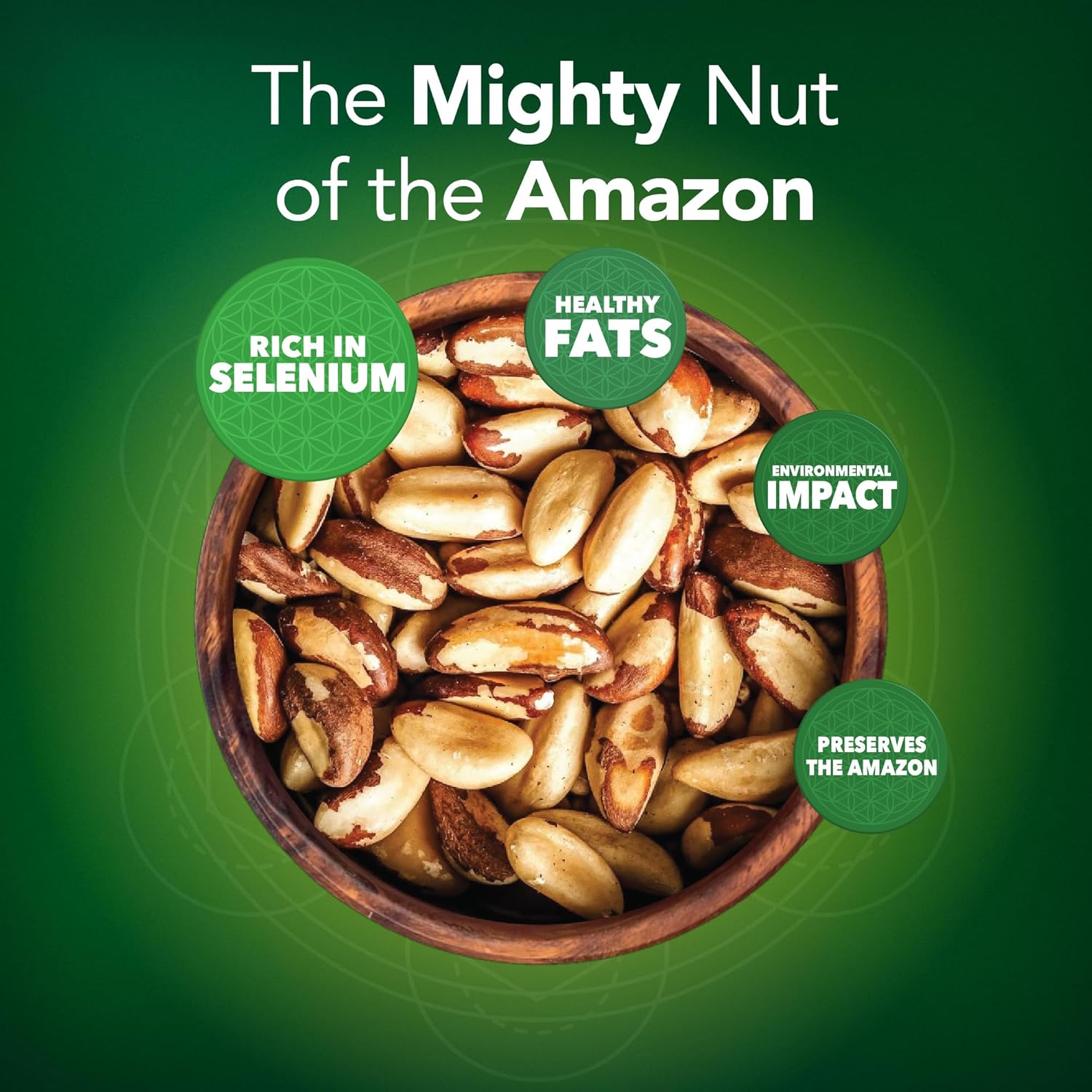 It's Good Energy Organic Brazil Wild Nuts | Raw Brazil Nuts | 100% Wild Grown, Sustainably Collected | Prevents Deforestation | Rich in Selenium | Non-GMO, Natural Snack | 1 LB