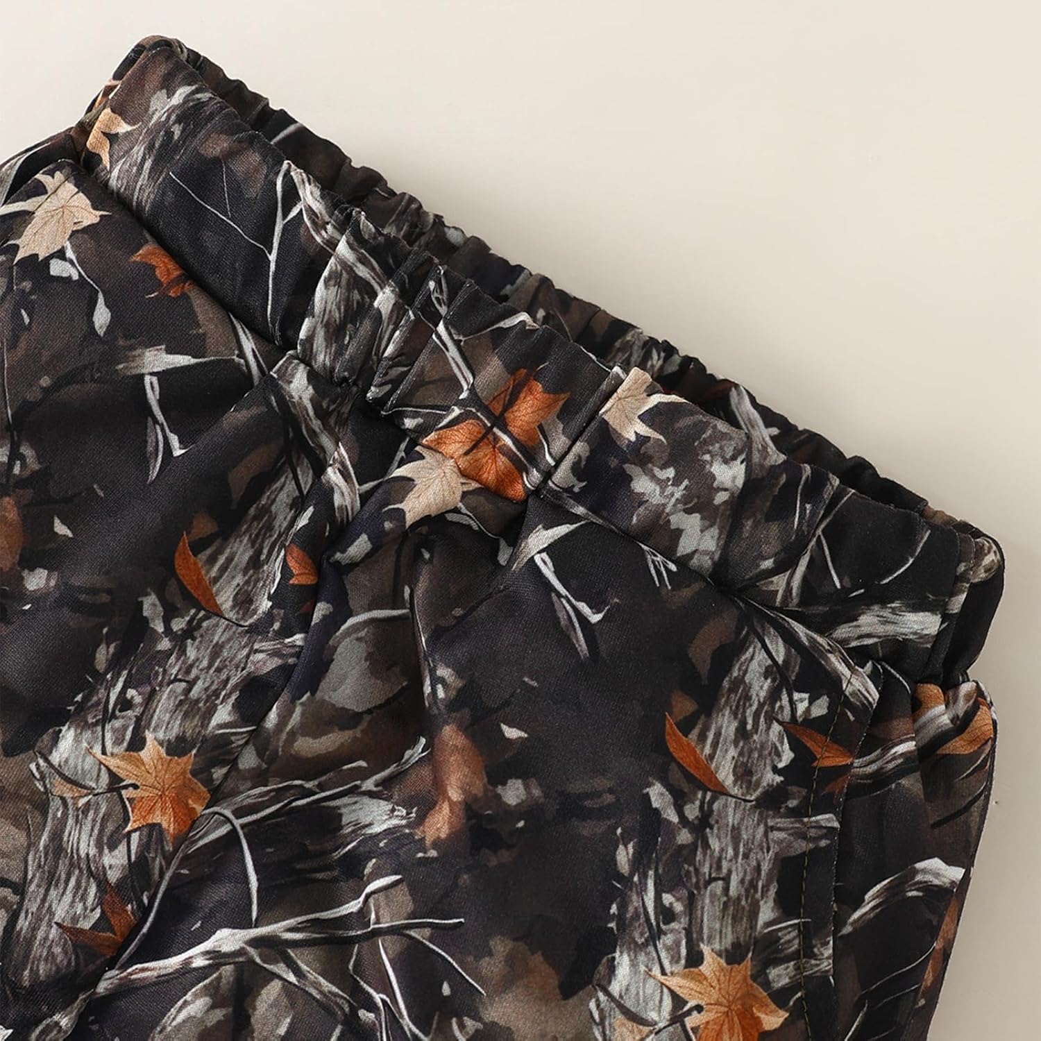 Kids' Boy Camo Pants Casual Cargo Pants Baggy Stretchy Wide Leg Streetwear with Pocket - Image 4