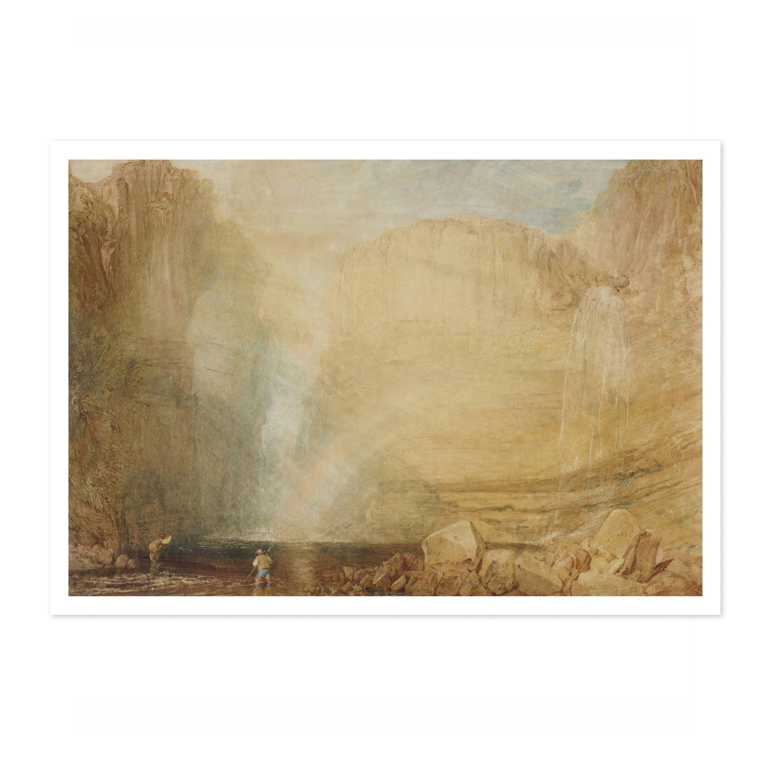 High Force, Fall Of The Tees, Yorkshire Joseph Mallord William Turner Print, Classic Art Painting Print, Art Exhibition Wall Art, Vintage Home Decor Picture, A3 (Print Only) - 42x29.7cm โ image 1