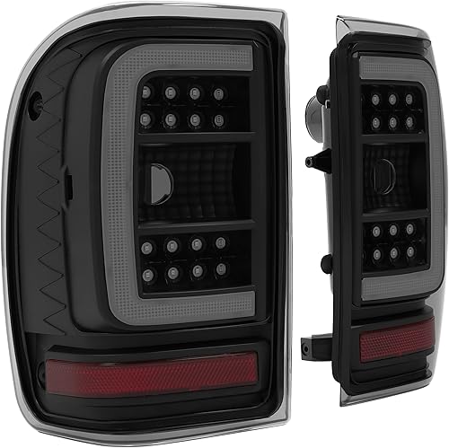 Miniatura 3 de HECASA Luces traseras compatibles con Ford Ranger tipo C 2001-2011, tubo LED, luces traseras de freno trasero, ensamblaje del lado del conductor y