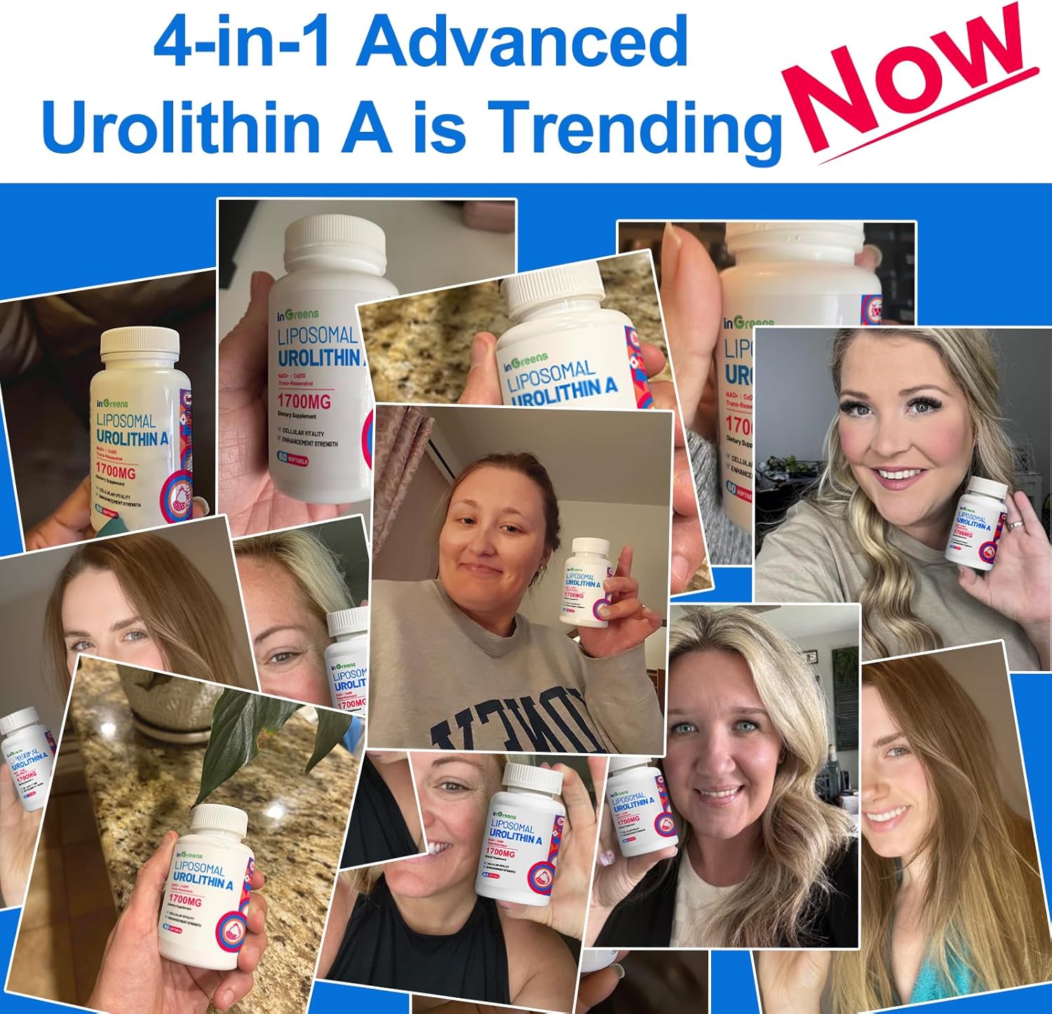 Urolithin A Supplement 1700mg with NAD+, CoQ10, Trans-Resveratrol Supplement for Men Women, 60 Softgels for Daily Health and Antioxidant Support, Muscle Energy, Healthy Aging, Highly Bioavailable - Image 11