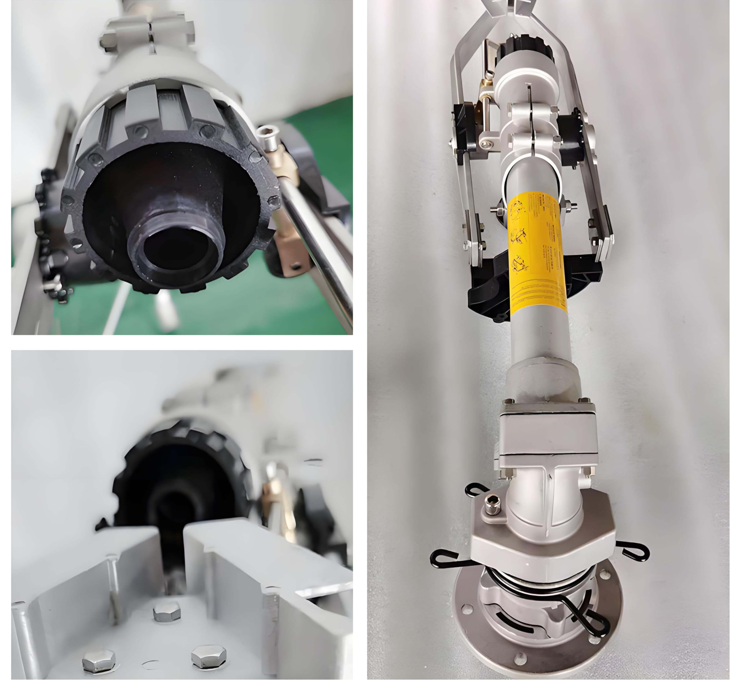 Aspersor de riego agrícola, aspersor automático de 2", cañón de lluvia potente, rotación lenta de 360° con juego de 5 boquillas de repuesto, para eliminación de polvo industrial y riego agrícola.