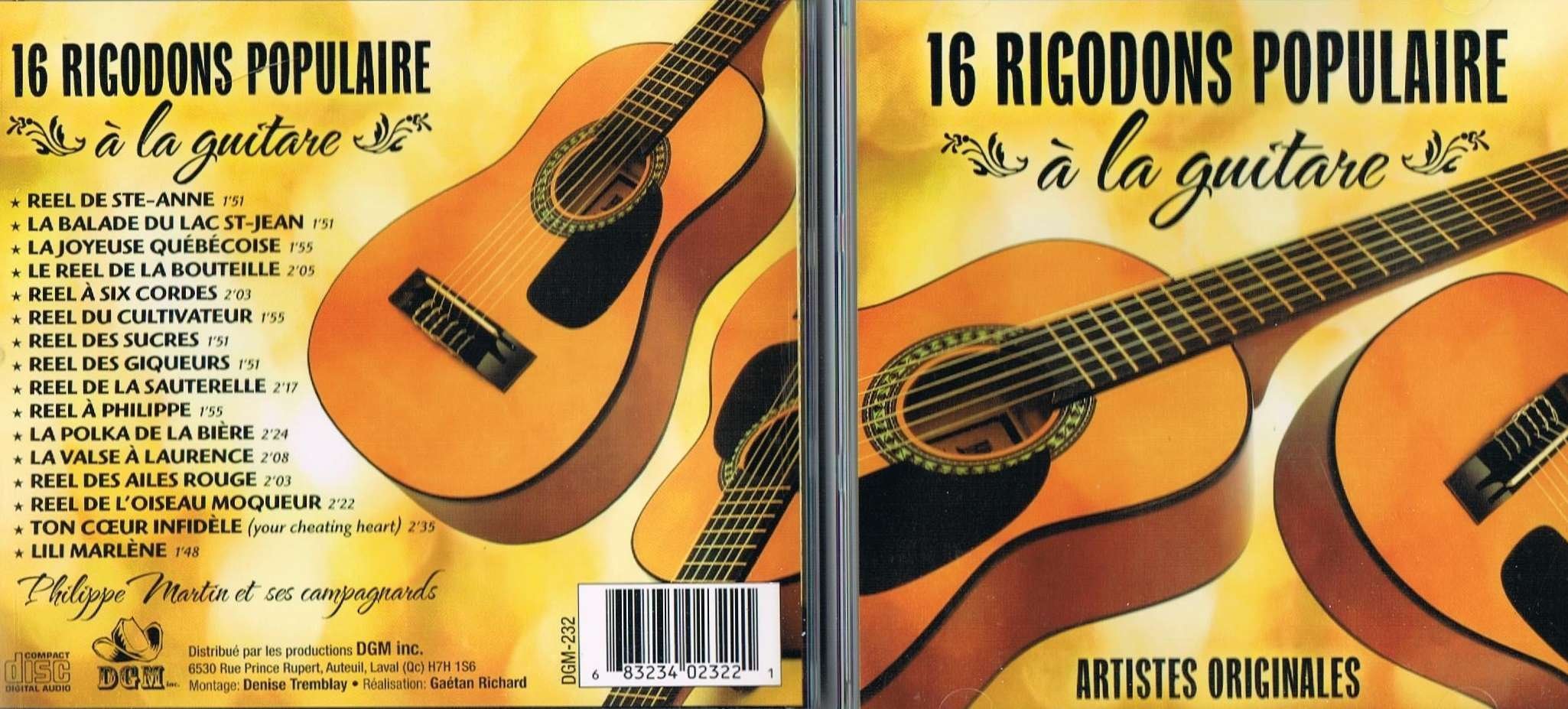 16 Rigodons Populaire à la Guitare [Audio CD]