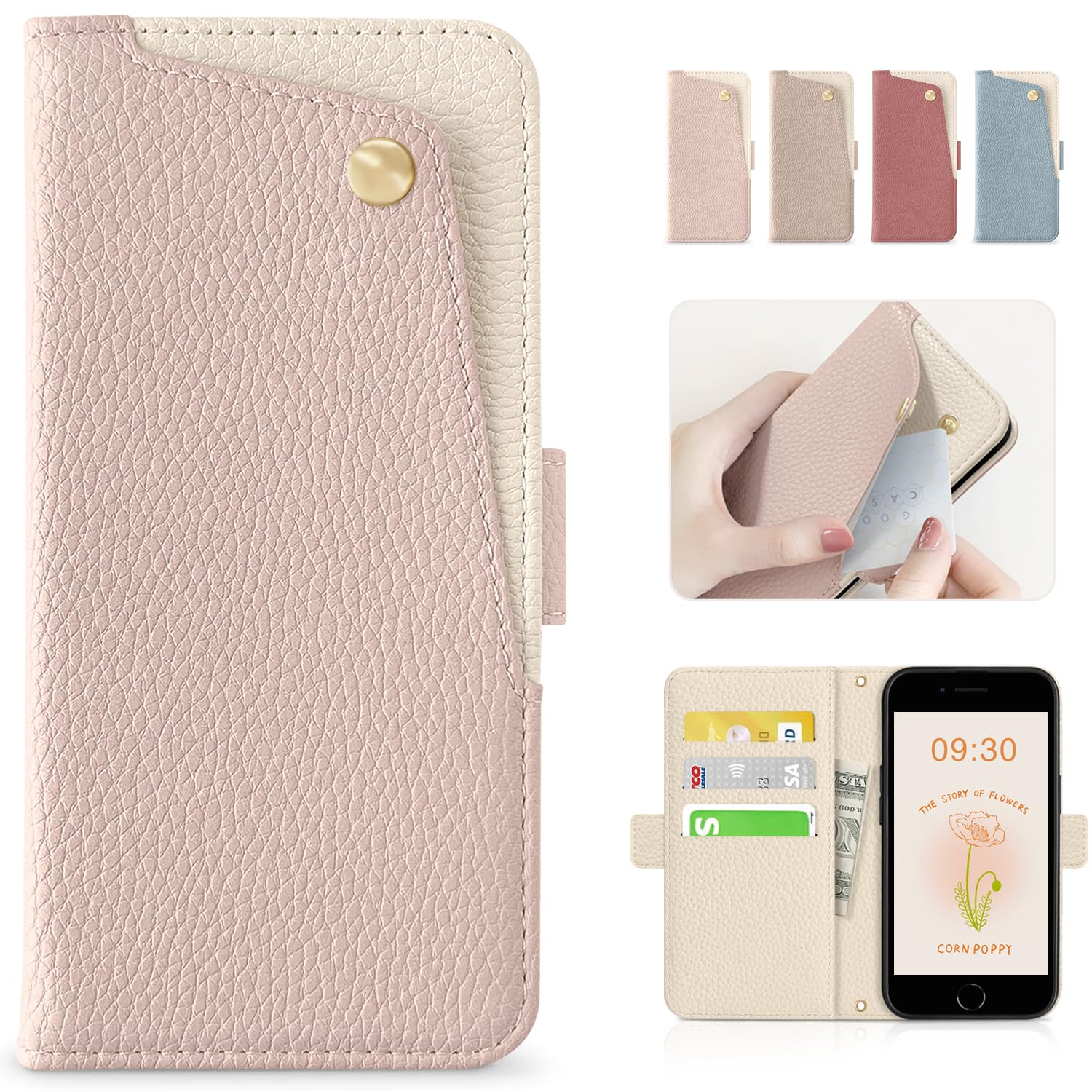 Amazon.co.jp: CASSYOOK 適合 iphone se ケース 手帳型 iphone se2/se3