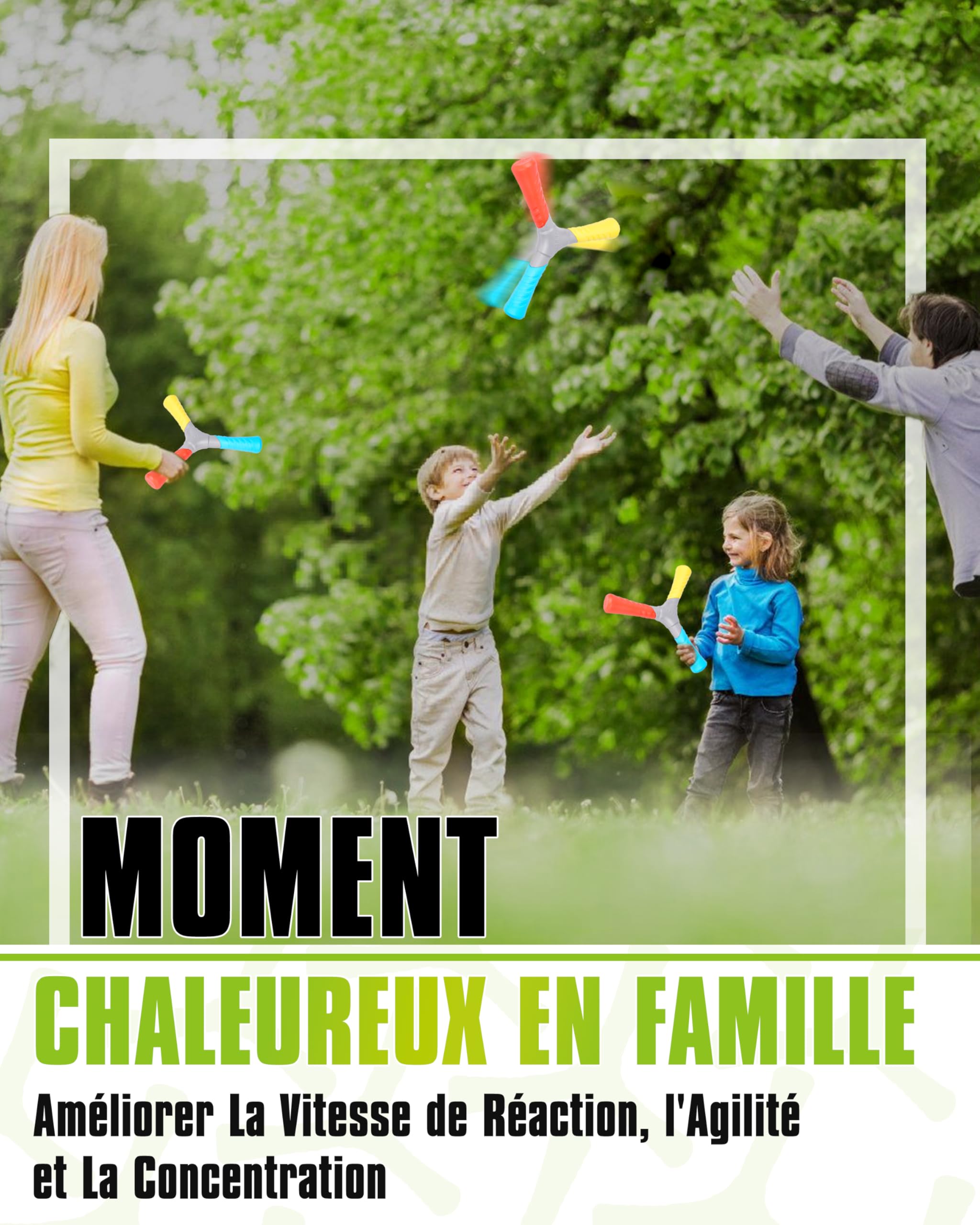 Kit Entraîneur Réaction – Balle Hexagonale + Barre De Coordination, Réflexes, Agilité, Sport Et Fun