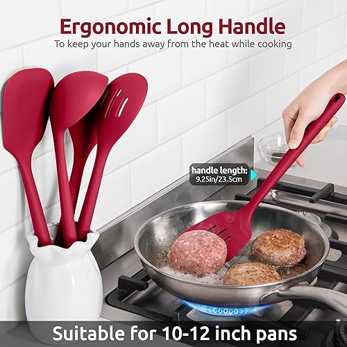 Miniatura 6 de U-Taste - Juego de utensilios de cocina de silicona accesorios de cocina de alta resistencia al calor de 13.6 pulgadas de largo, accesorios de