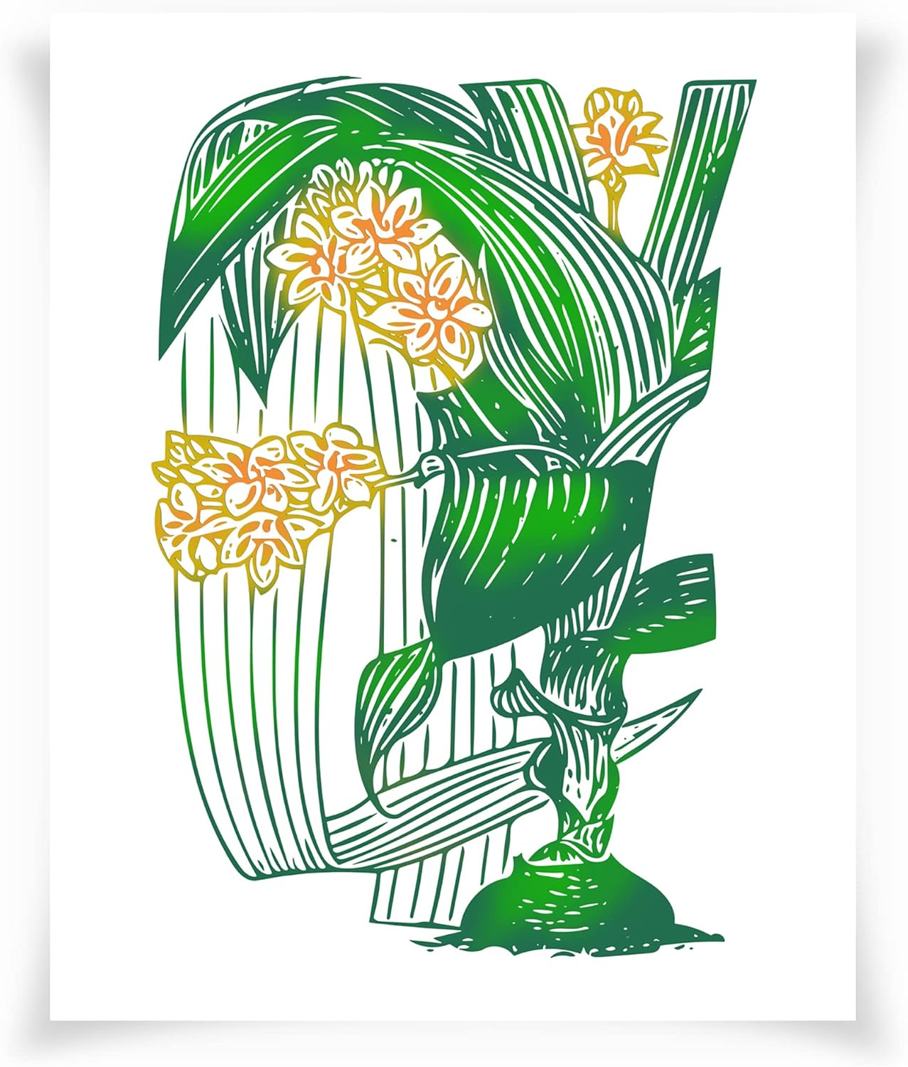 Nature Creative Nature Drawings V - Wall Art - 32 x 40 - Unframed - Multi