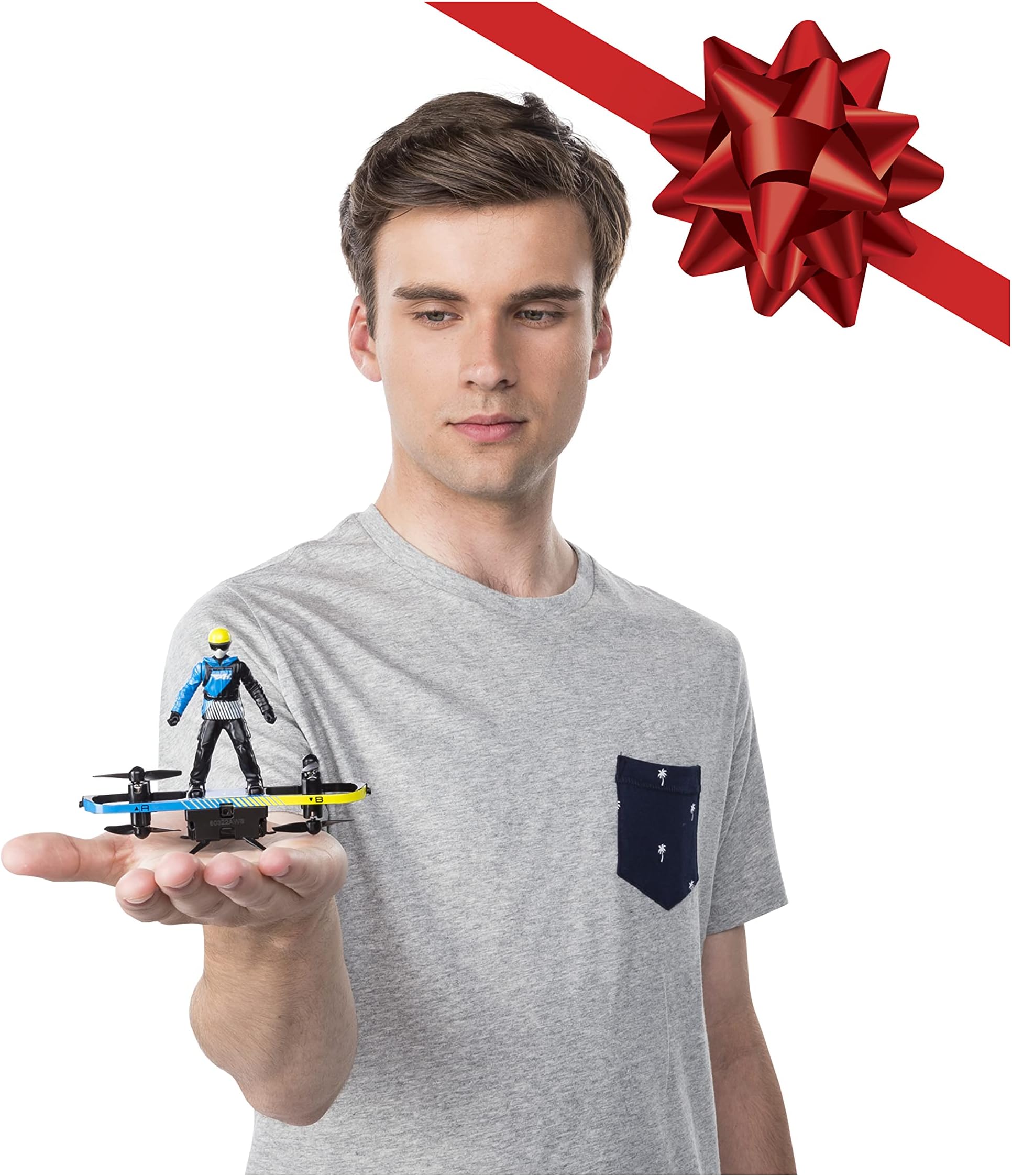 Air Hogs 2-in-1 Extreme Air Board, Transforms From RC Stunt Board to Paraglider (Ages 8 and Up)