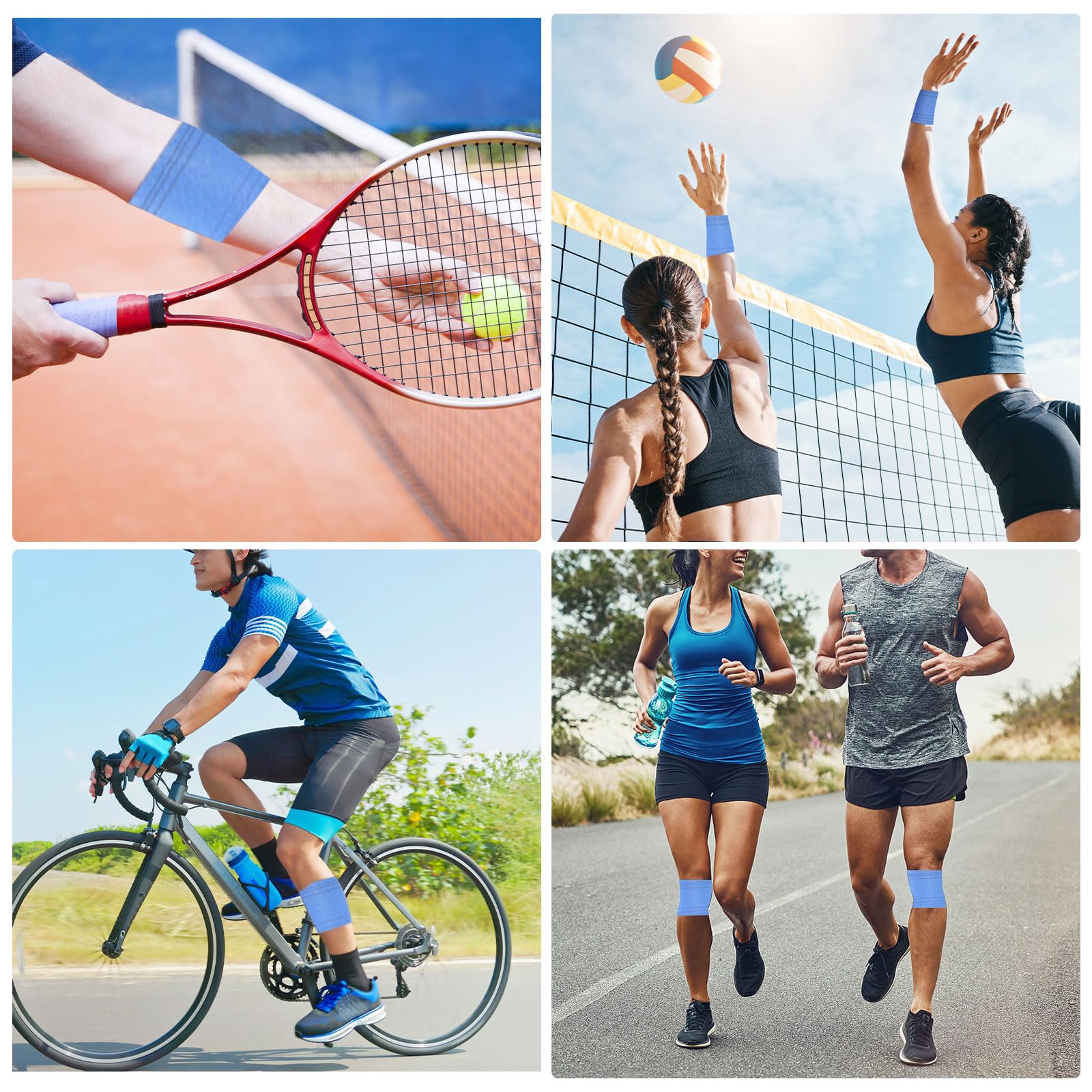 MECCANIXITY Cinta atlética preenvolvente, cinta de espuma para debajo de la envoltura deportiva, para cabello, tobillos, muñecas, manos, rodillas