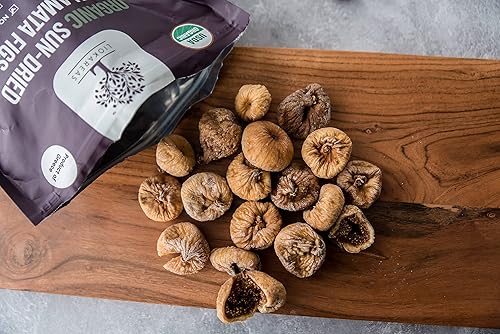 Miniatura 4 de Higos orgánicos griegos kalamata secados al sol – Certificado orgánico USDA – No Gmo – Vegano – Sin gluten – Alta fibra – Sin azúcar añadido – Sin