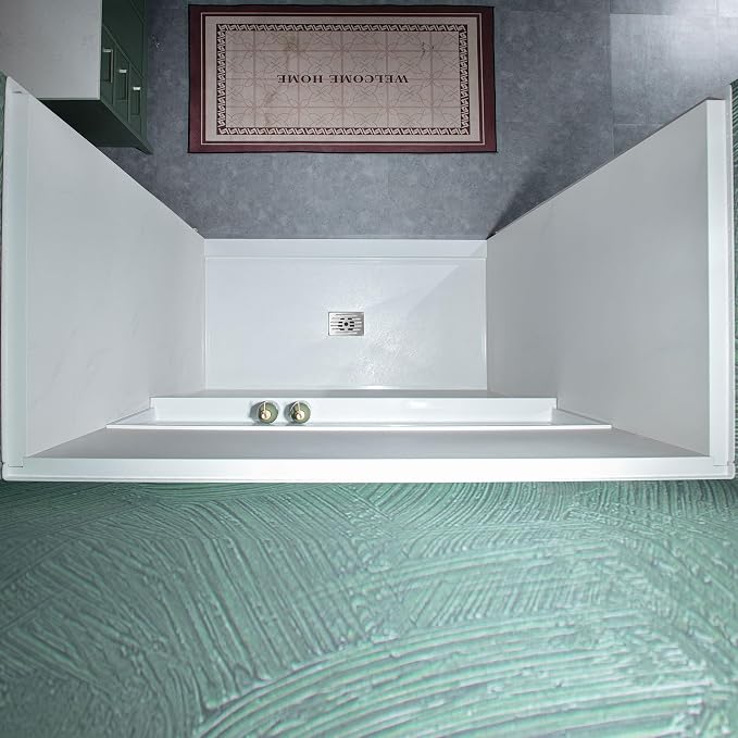 Paneles de ducha WOODBRIDGE 60"W × 32"D × 77"H 4 piezas miniatura 8