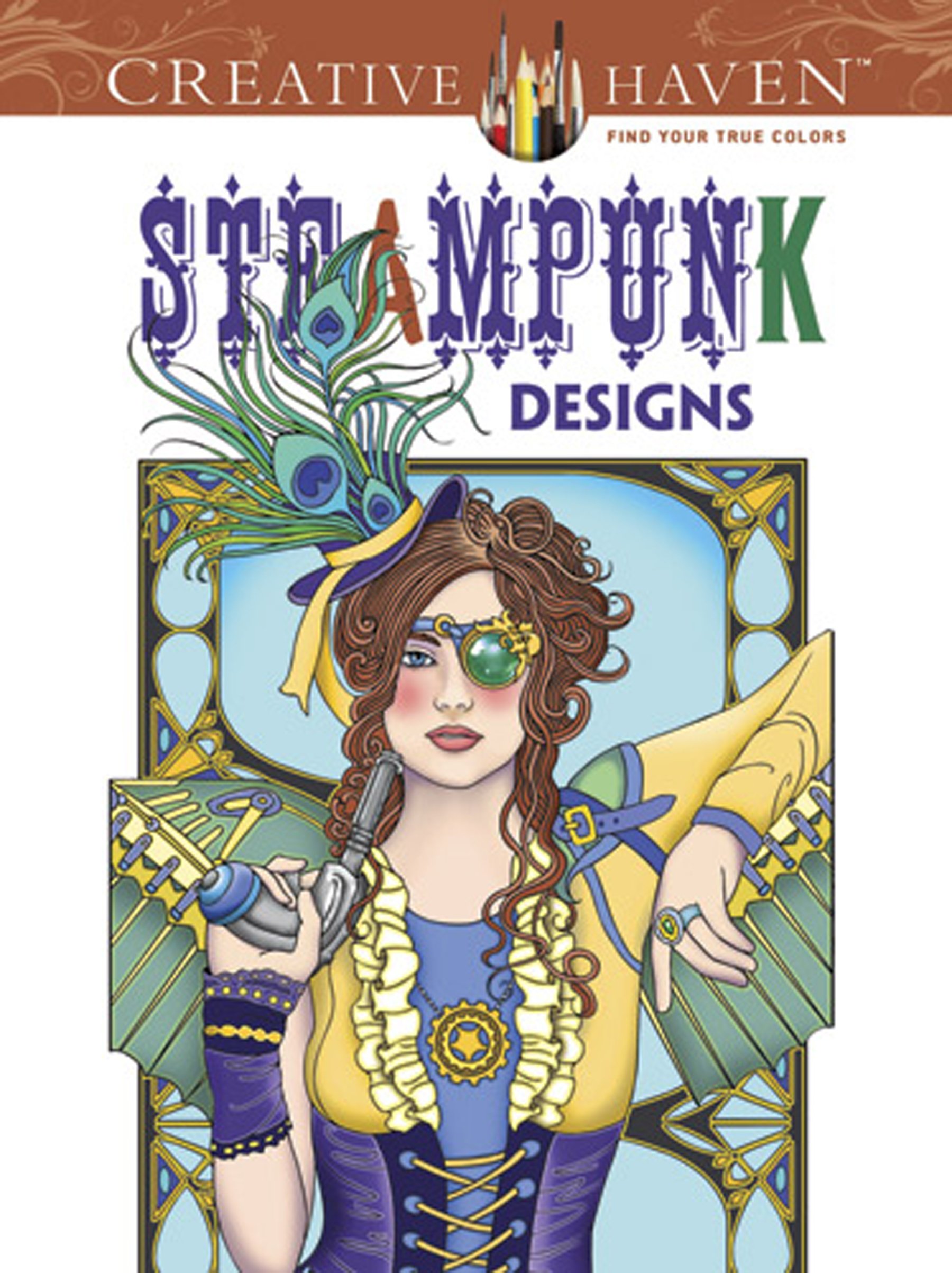 Dover DOV-99197 Steampunk Coloring Book (Creative Haven Coloring Books)