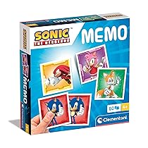 Clementoni – Gioco di Memoria e Associazione, Memo Sonic, Carte da Accoppiare, Gioco di Carte Educativo Bambini 3 Anni, Made In Italy, 18303