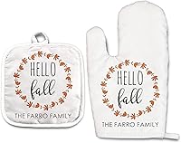 Vista 37 de Lemon - Juego de manoplas de horno personalizadas y soporte para ollas Mitón de horno Soporte para ollas Regalos de cocina Inauguración