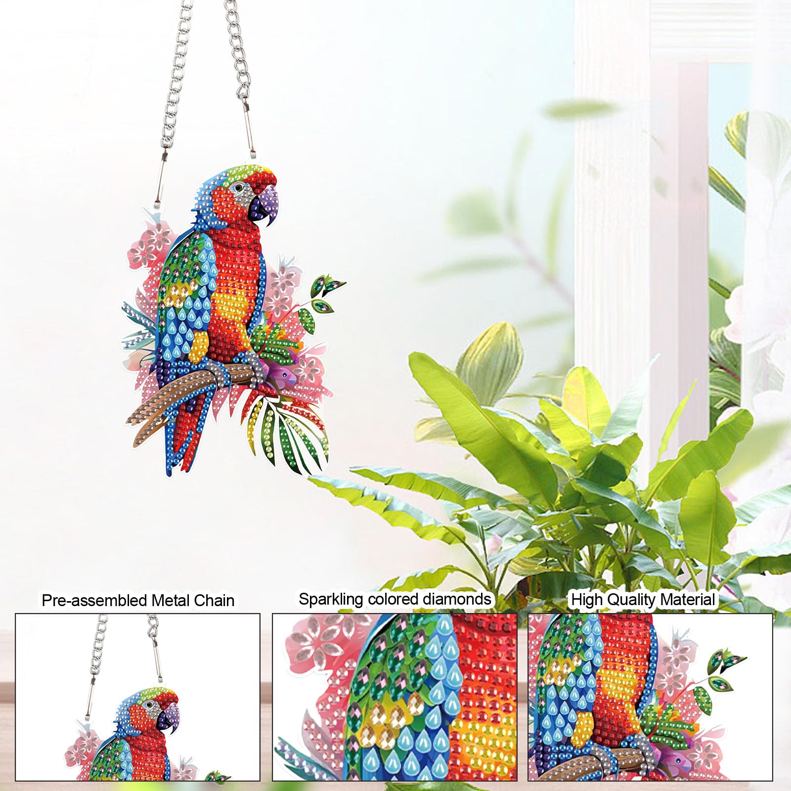 RICUVED Kit per diamond painting 5D con lupi, per adulti e principianti, kit fai da te per pittura a mosaico completo con animali, kit per decorare le