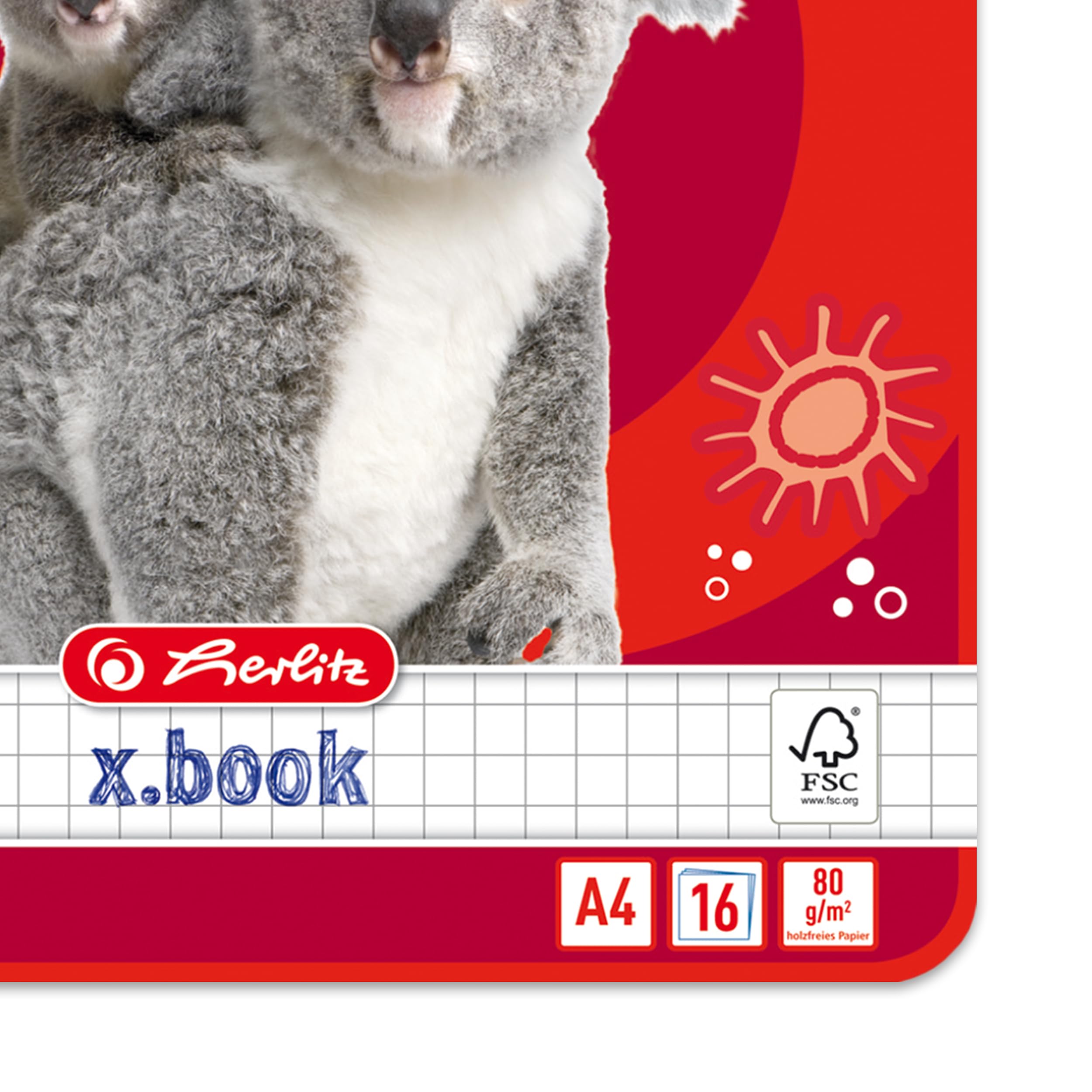 Herlitz 3321908 Zeszyt, Wielokolorowy, 10 Sztuk