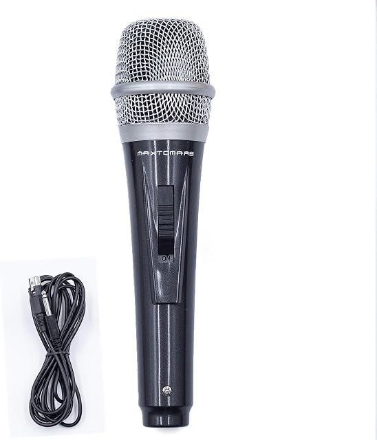 Dynamic Musical instrument Microphone for Singing with 3.5M/11.40 ft XLR Cable, Handheld Mic for Karaoke, Speech, Wedding, Stage and Outdoor Activity