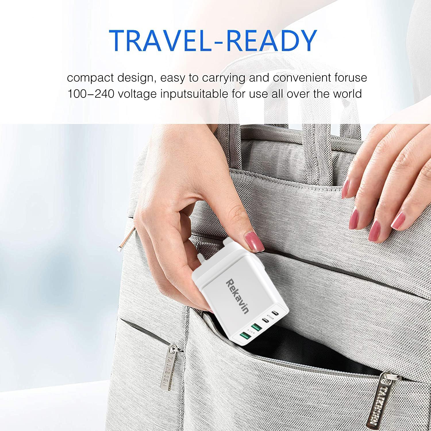 Multi USB and USB C Charger Plug UK Fast Charge,40W Multiple A+C Charging Head Dual Port Type C Power Adapter i Phone Apple Plugs USBC for iPhone 17 16 15 14 13 12 11 Pro Max Plus iPad 10th A16 Watch — view 6