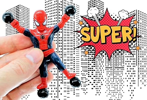 Miniatura 5 de Spiderman & Avengers Window Crawler Escaladores de pared Juguetes pegajosos (3 unidades, 6 héroes) Marvel Avengers Superheroes Fidget Toy Wall