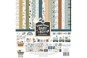 Precious Memories: Special Delivery Baby Boy Scrapbook Kit