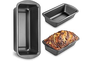 HONGBAKE 8.5x4.5 Inches Nonstick Loaf Pans for Baking Bread