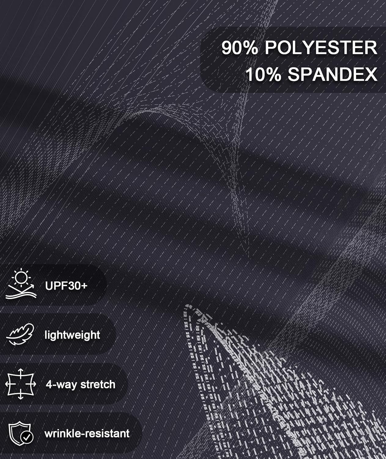 V VALANCH Mens Polo Shirts Short Sleeve Moisture Wicking Golf Tennis Polo Casual Shirts - Image 5