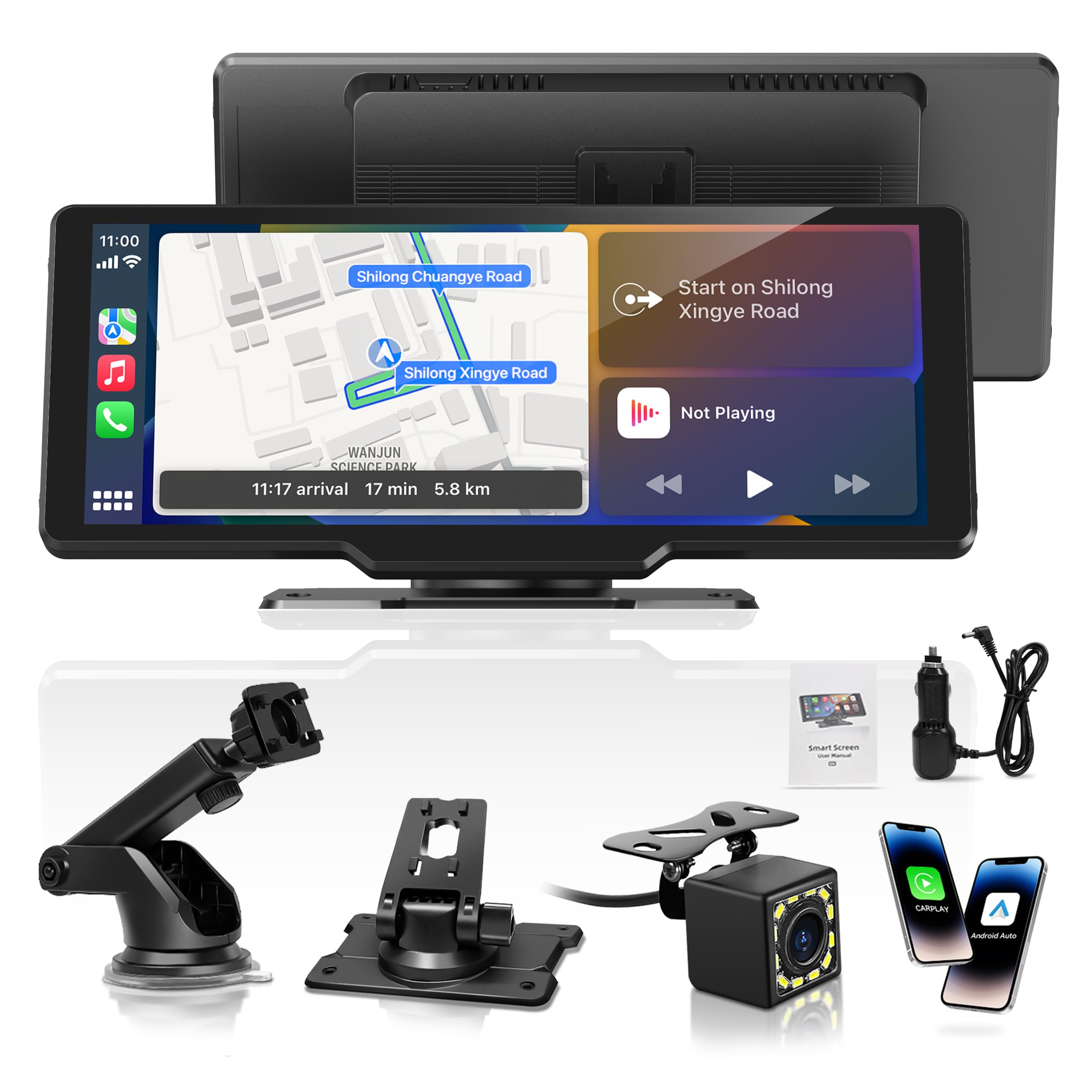 Carpeer AV400 10.26 inch Portable CarPlay Screen
