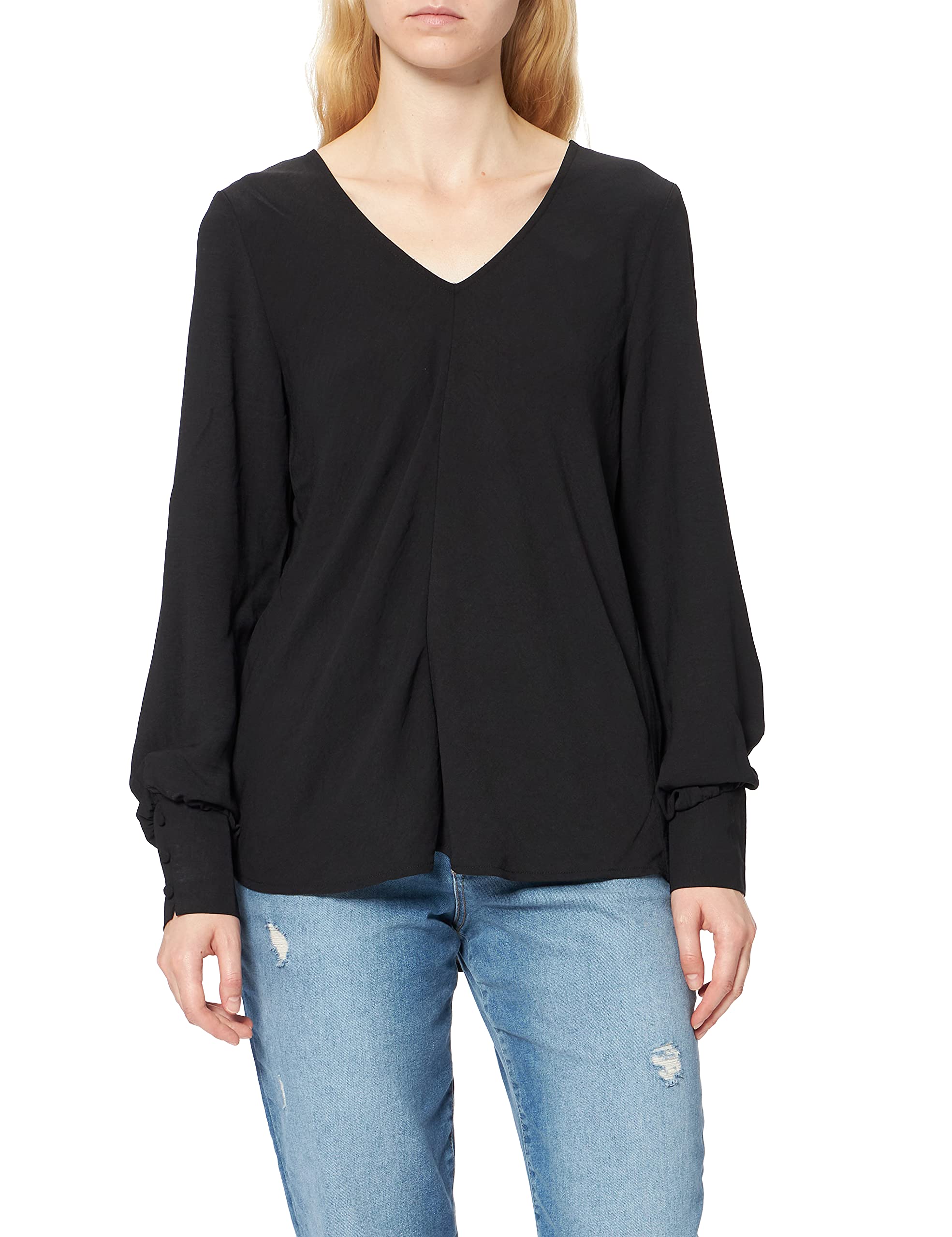 Only Onlmette UMA L/S Top Noos Wvn Camiseta para Mujer