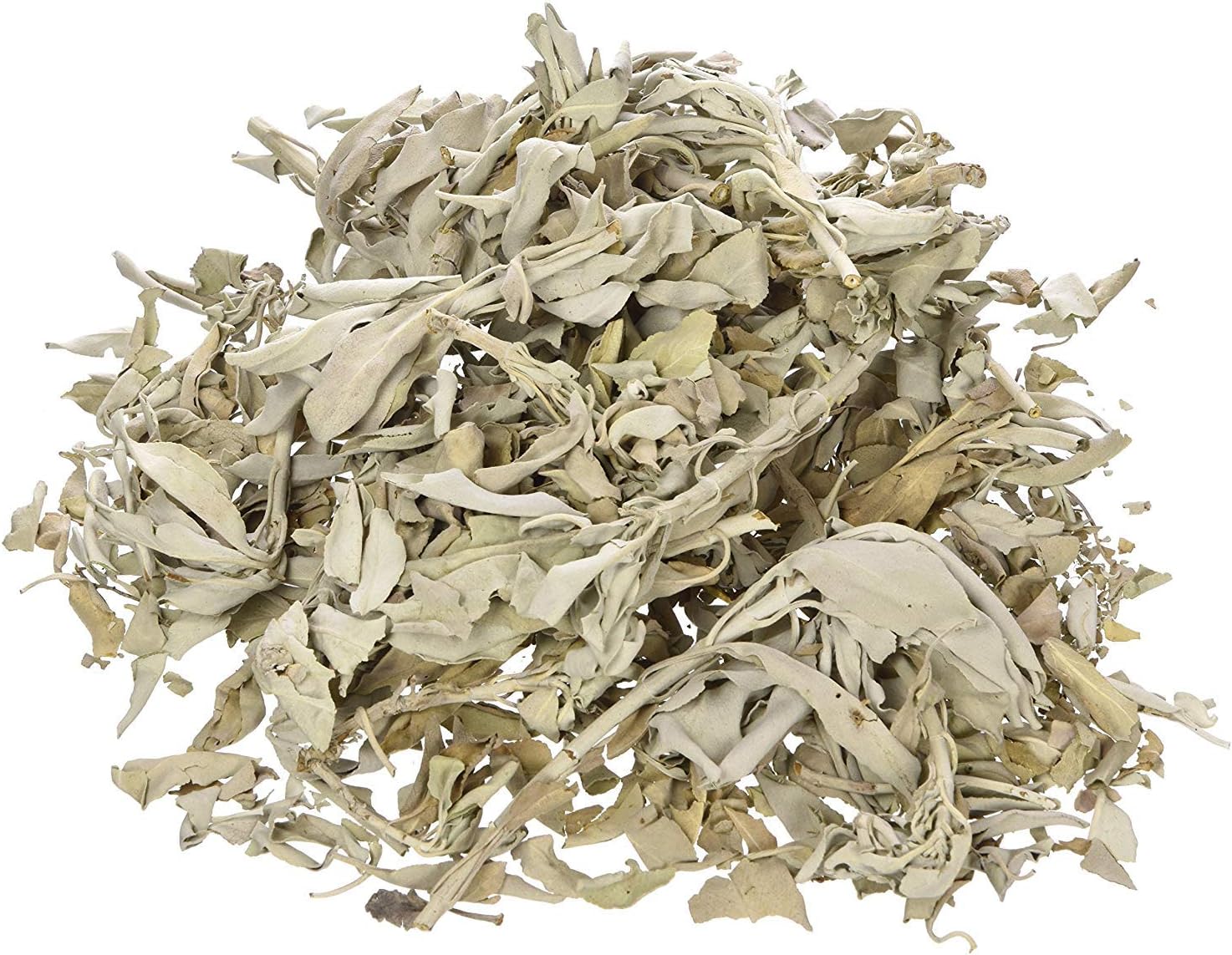 California White Sage Loose Leaves, Salvia Apiana Clusters, Dry Smudging & Burning Sage, 1 Lb Bag