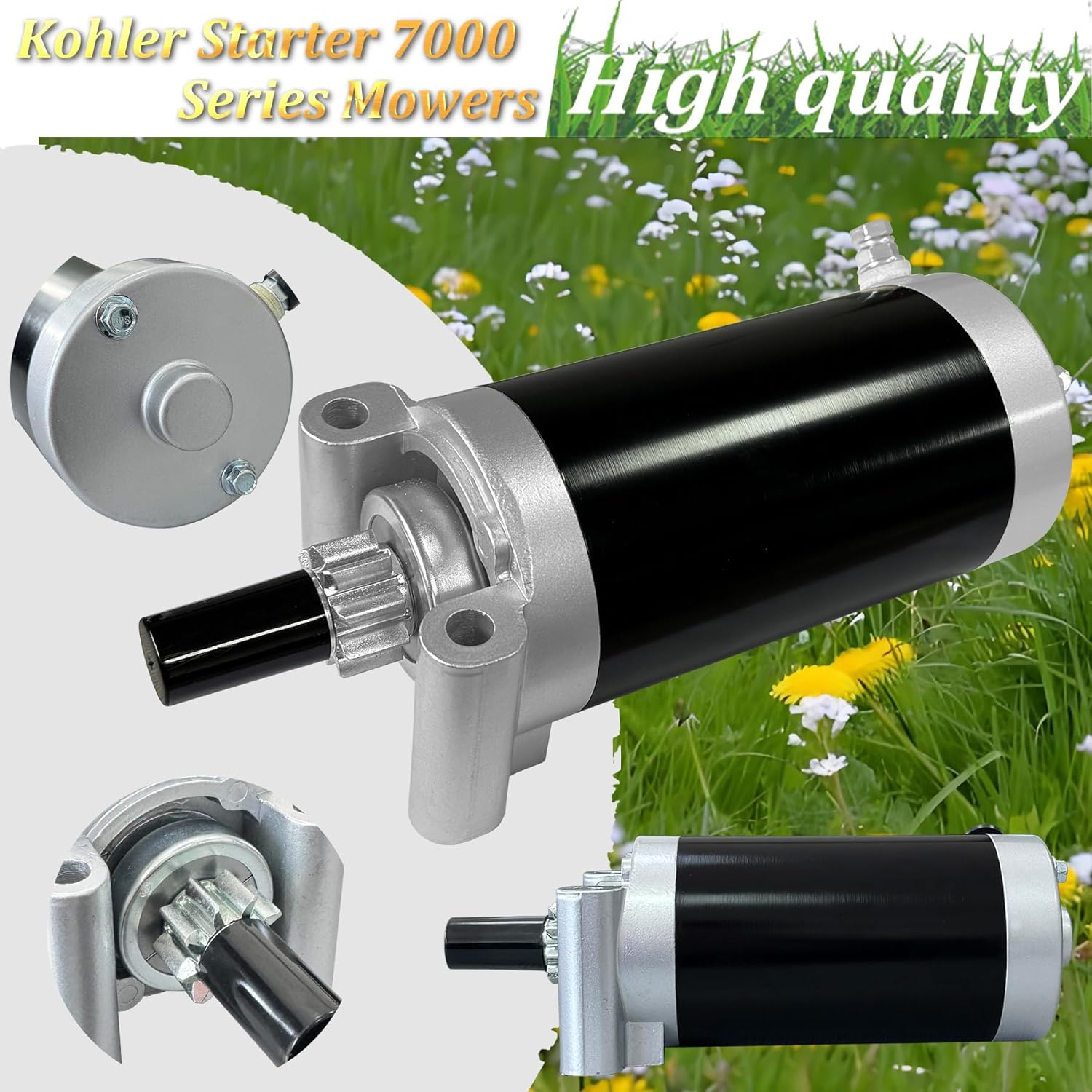 Kohler Starter 7000 Series Mowers,Waterproof Design, Compatible with KT715 KT725 KT730 KT735 KT740 KT745 Courage Twin SV710 SV715 SV720 SV730 SV735 SV740 SV810 SV820 SV830 SV840 3209801 3209803