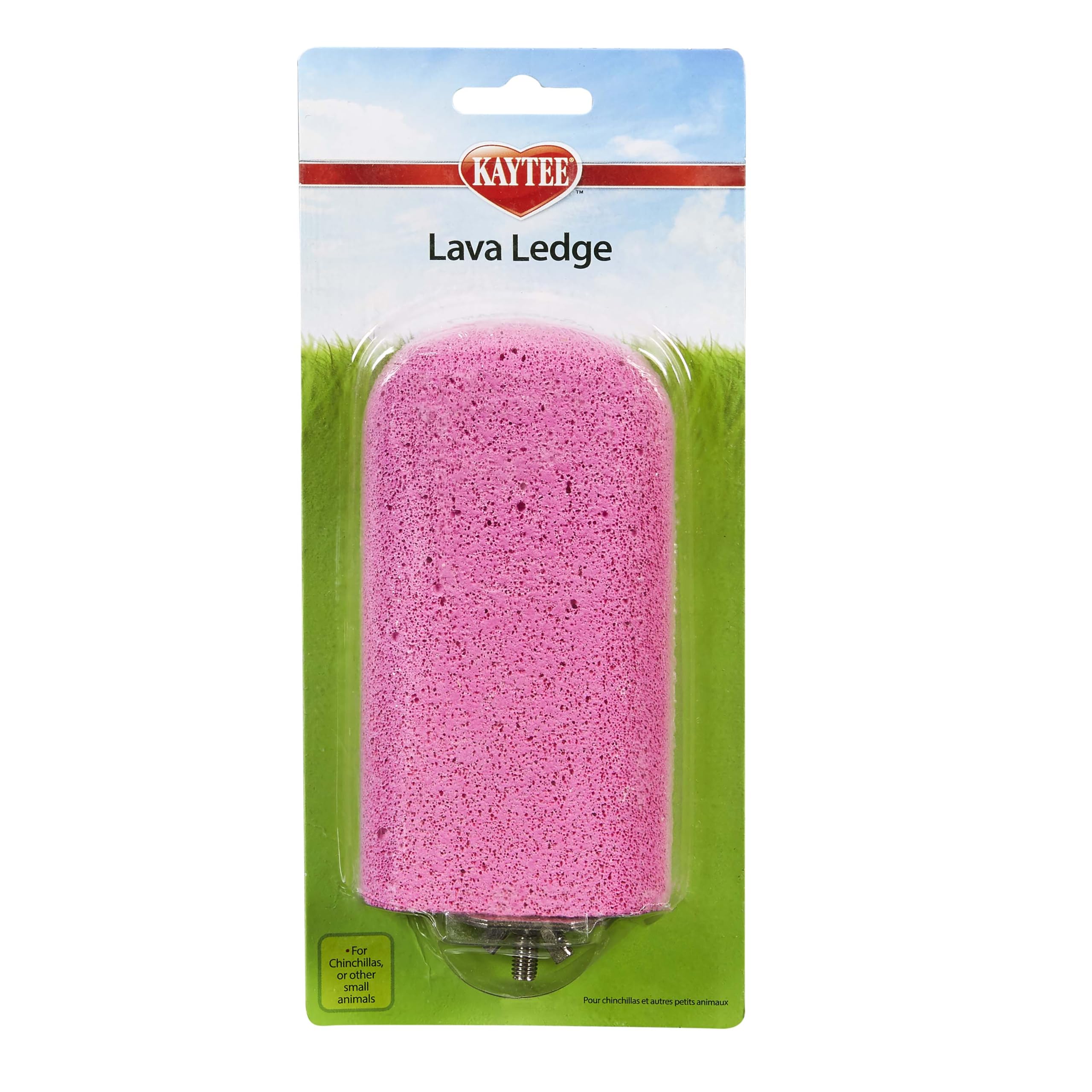 Kaytee Lava Ledge for Small Pet Wire Habitats | Active play. Pumice chinchilla cage accessories for jumping. Safe to chew, attaches to wire homes, chinchilla toys