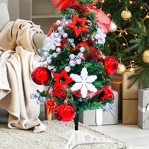 Miniatura 3 de 1 soporte para árbol de Navidad, base de plástico para árbol de Navidad, base plegable para árbol de Navidad, repuesto giratorio para soporte de