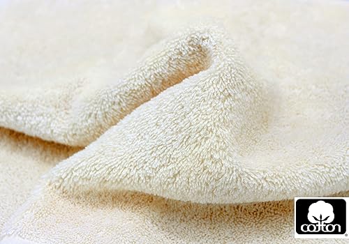 Miniatura 9 de Juego de de toallas supersuaves de algodón de 21 oz, con banda de rayón, cuidado fácil con lavado a máquina, ideal para uso diario