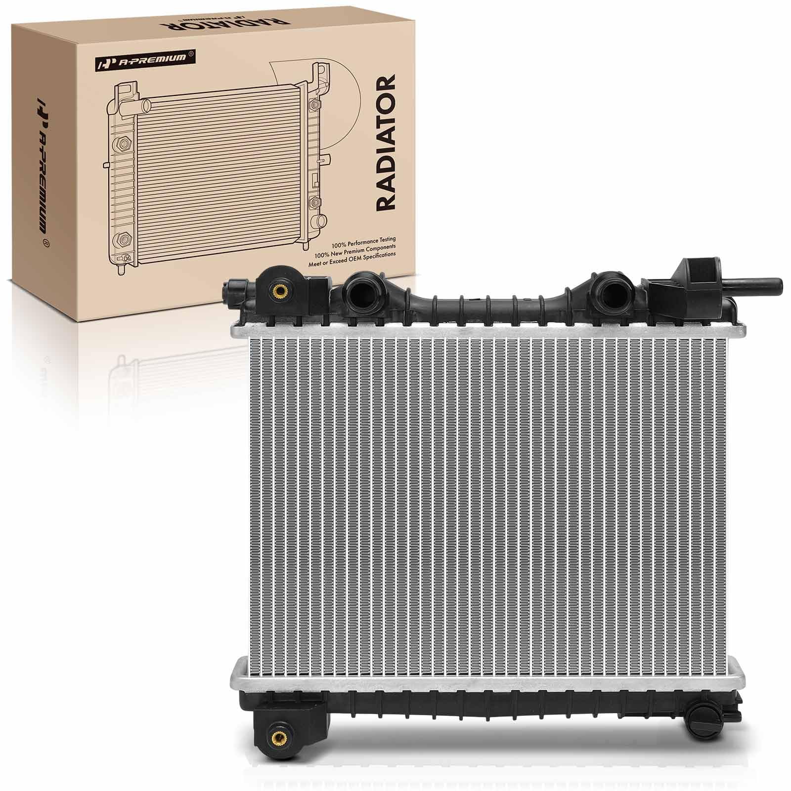 A-Premium Left Engine Coolant Radiator Compatible with Alfa Romeo Model | for Giulia, Stelvio, 2017-2024, with Oil Cooler