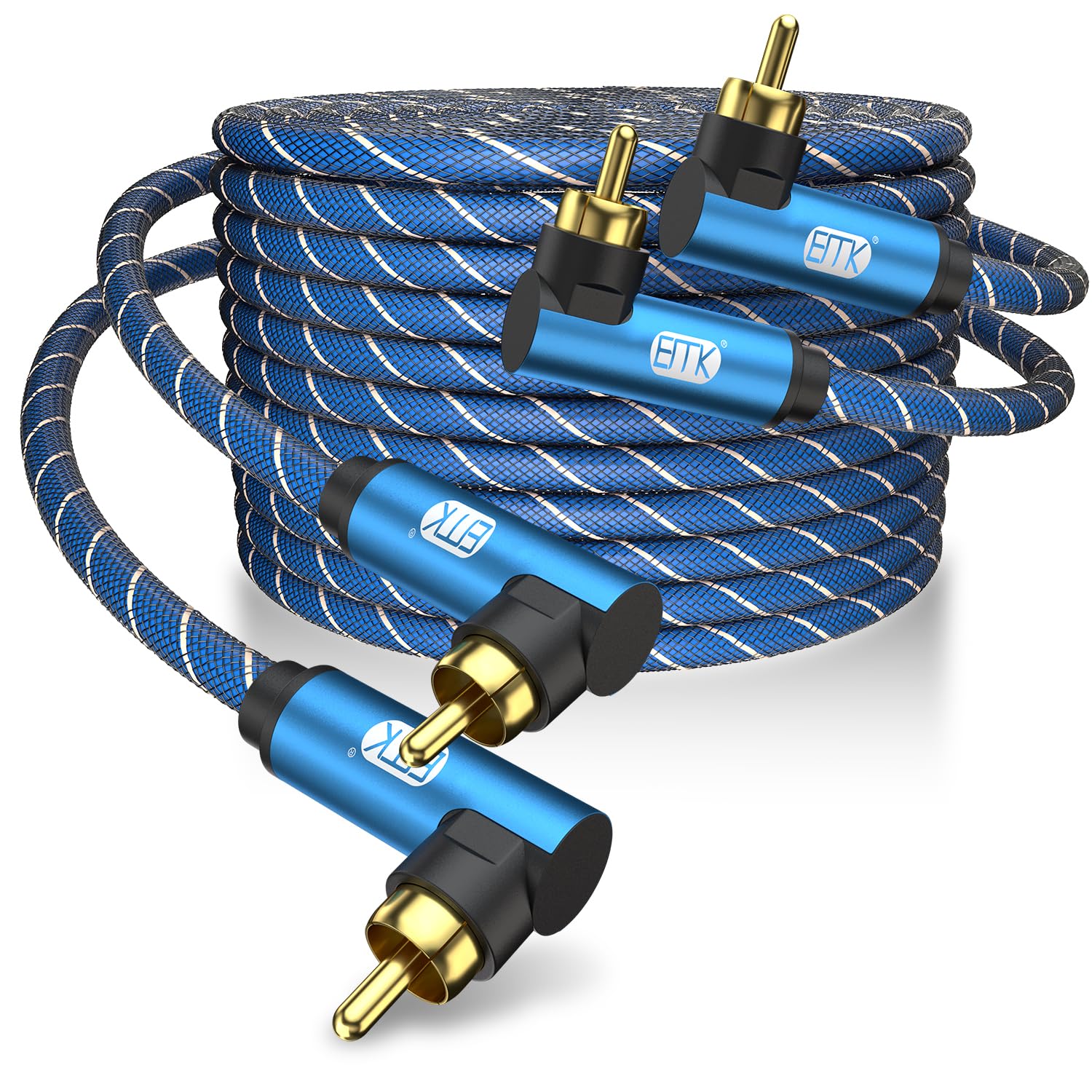Cable subwoofer 90 grados rca para conectar altavoces pegados a la pared sin dañar conectores 8